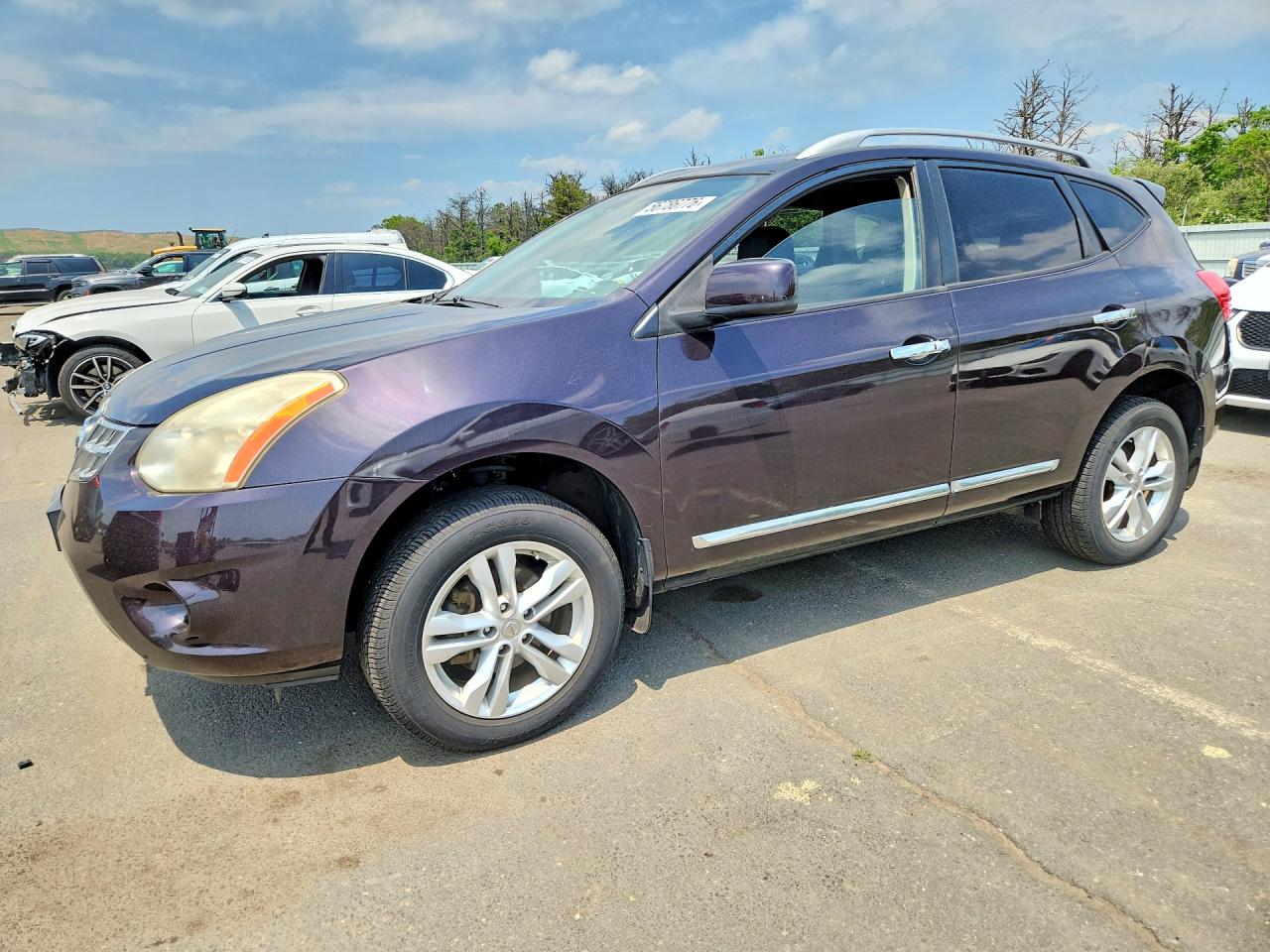 2012 Nissan Rogue S Purple vin: JN8AS5MV5CW414169