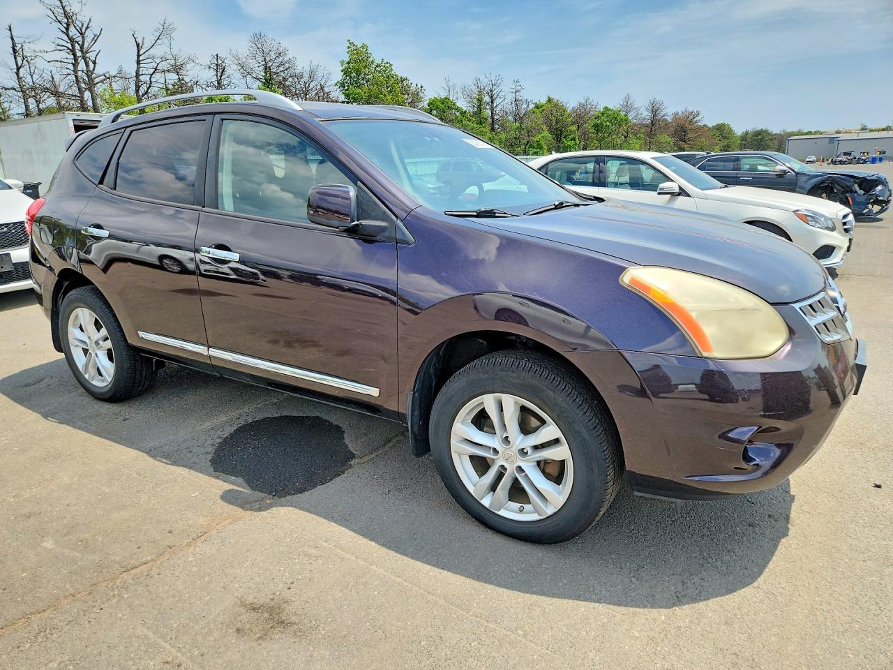 2012 Nissan Rogue S Purple vin: JN8AS5MV5CW414169