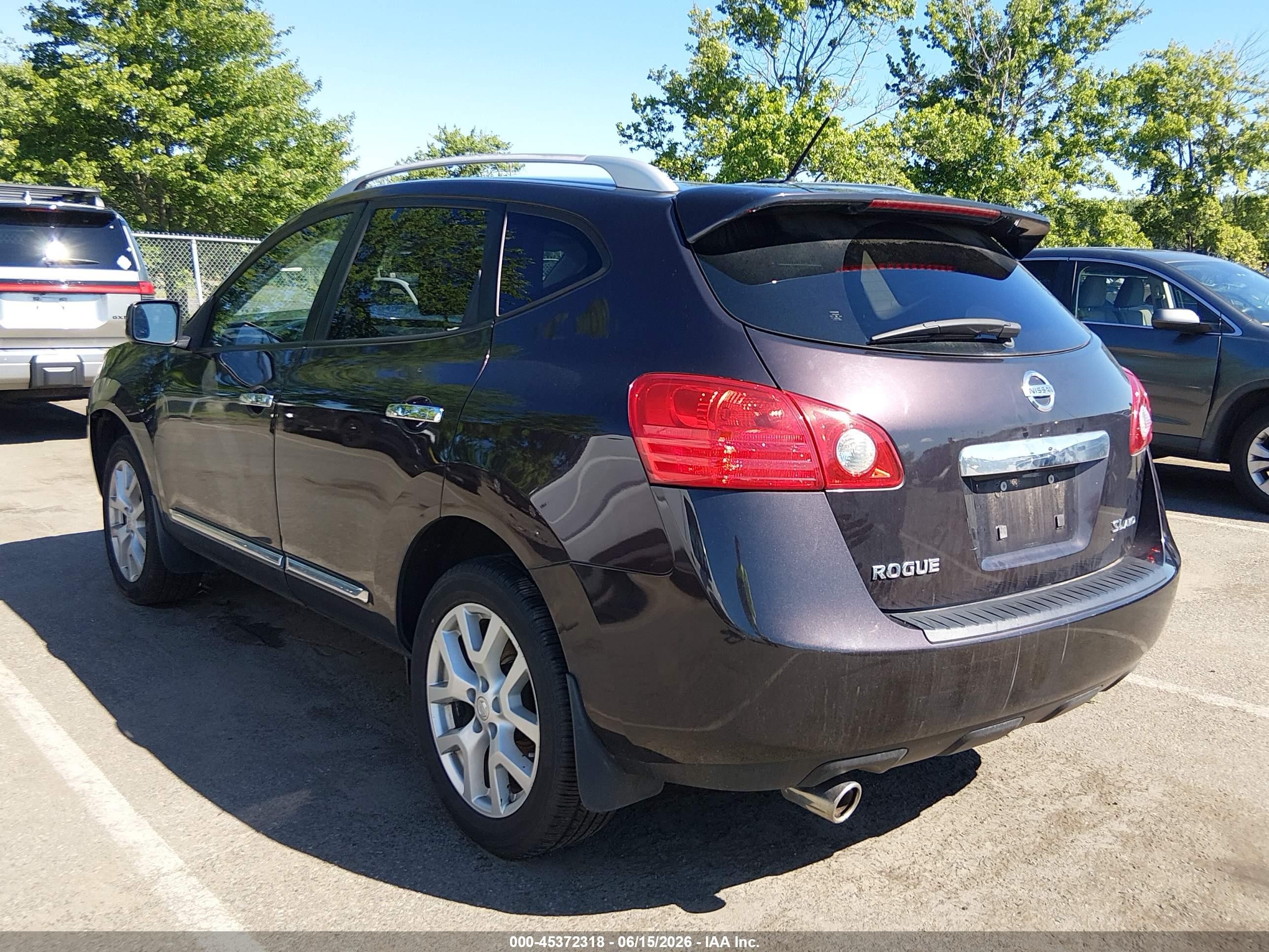 2012 Nissan Rogue Sv W/sl Pkg Purple vin: JN8AS5MV5CW414625