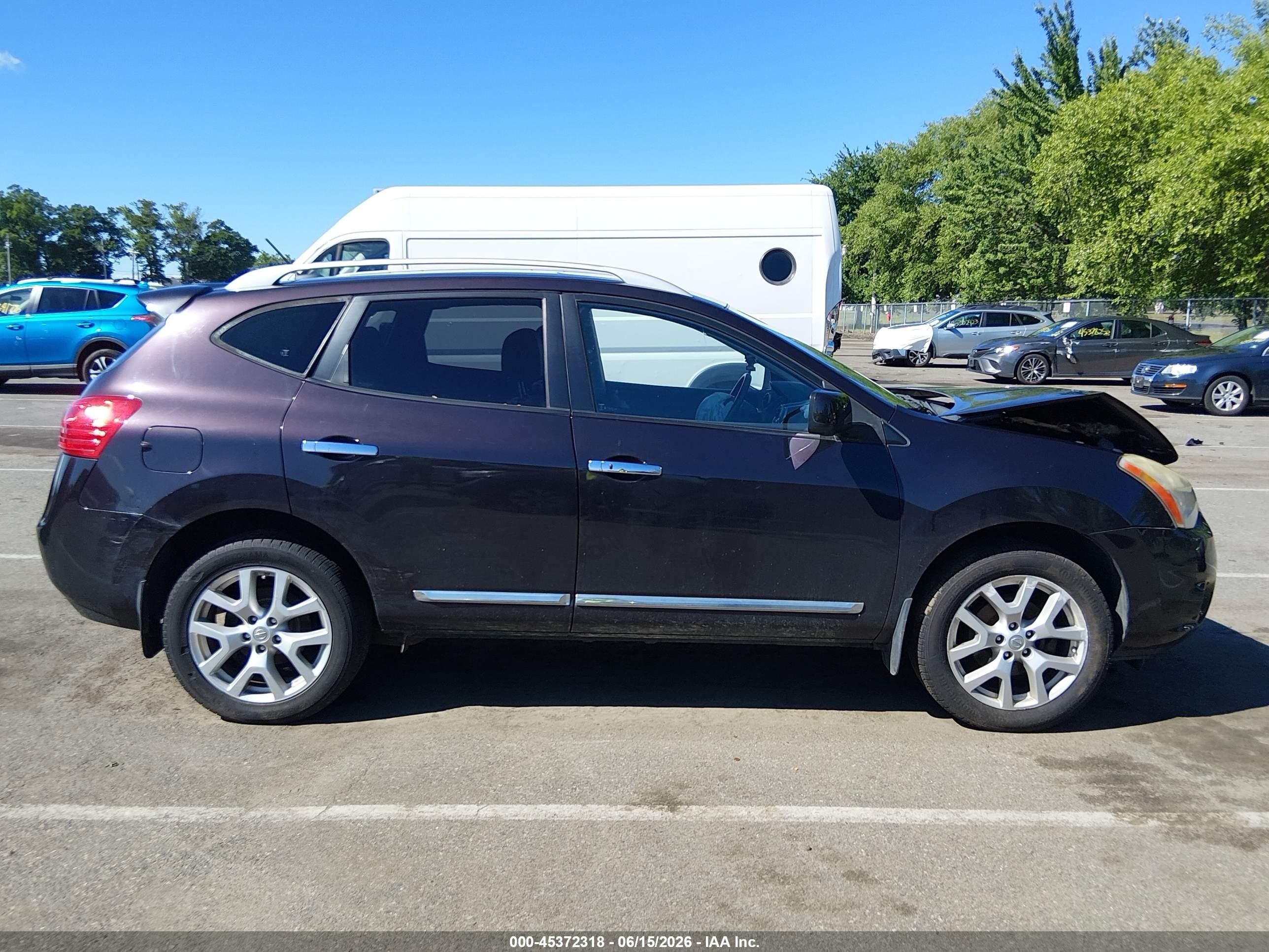 2012 Nissan Rogue Sv W/sl Pkg Purple vin: JN8AS5MV5CW414625