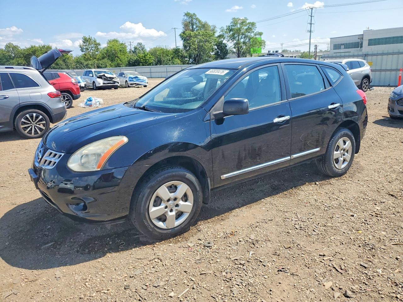 2012 Nissan Rogue S Black vin: JN8AS5MV5CW415886