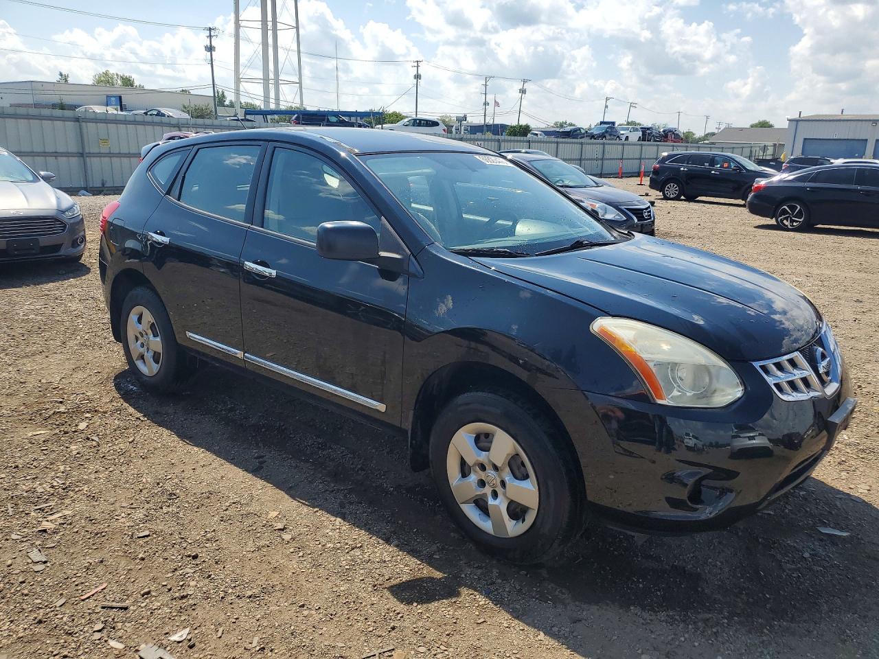 2012 Nissan Rogue S Black vin: JN8AS5MV5CW415886