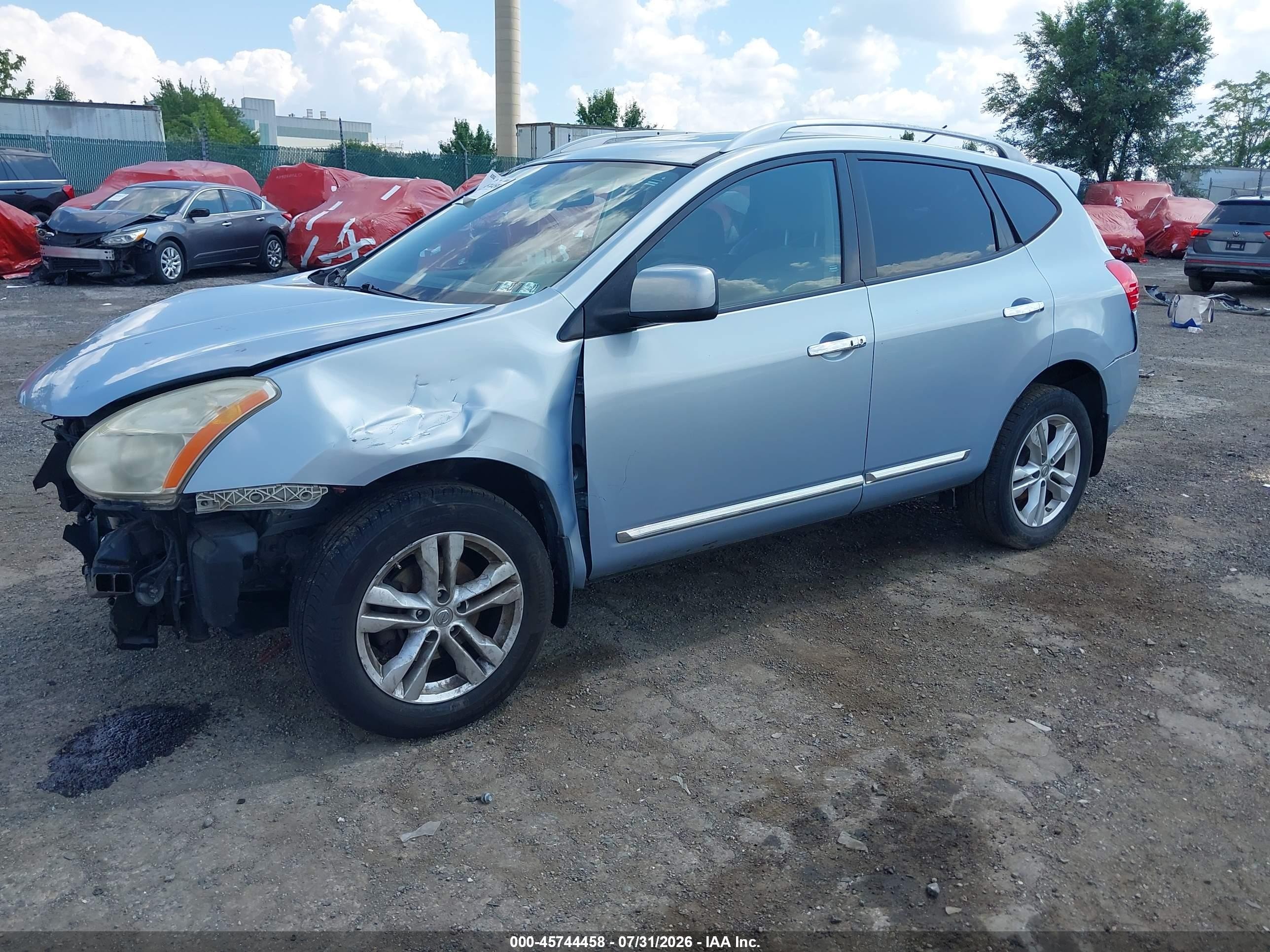 2012 Nissan Rogue Sv Silver vin: JN8AS5MV5CW417847