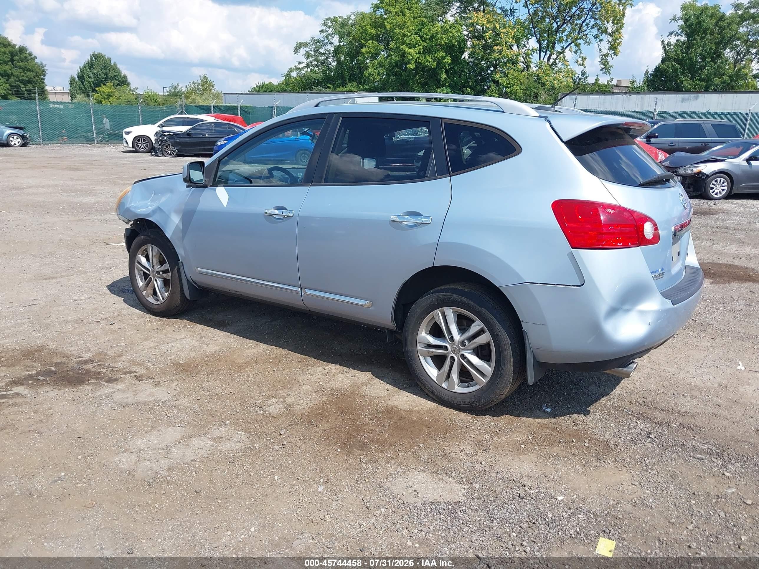 2012 Nissan Rogue Sv Silver vin: JN8AS5MV5CW417847