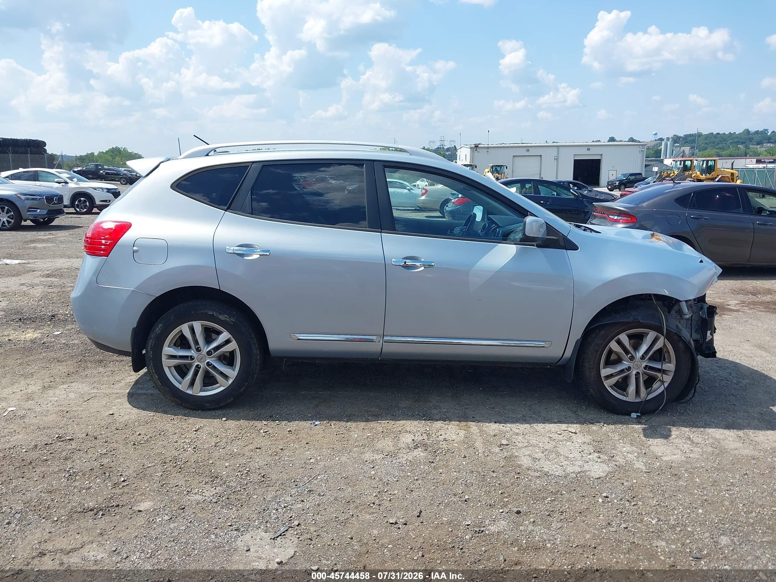 2012 Nissan Rogue Sv Silver vin: JN8AS5MV5CW417847
