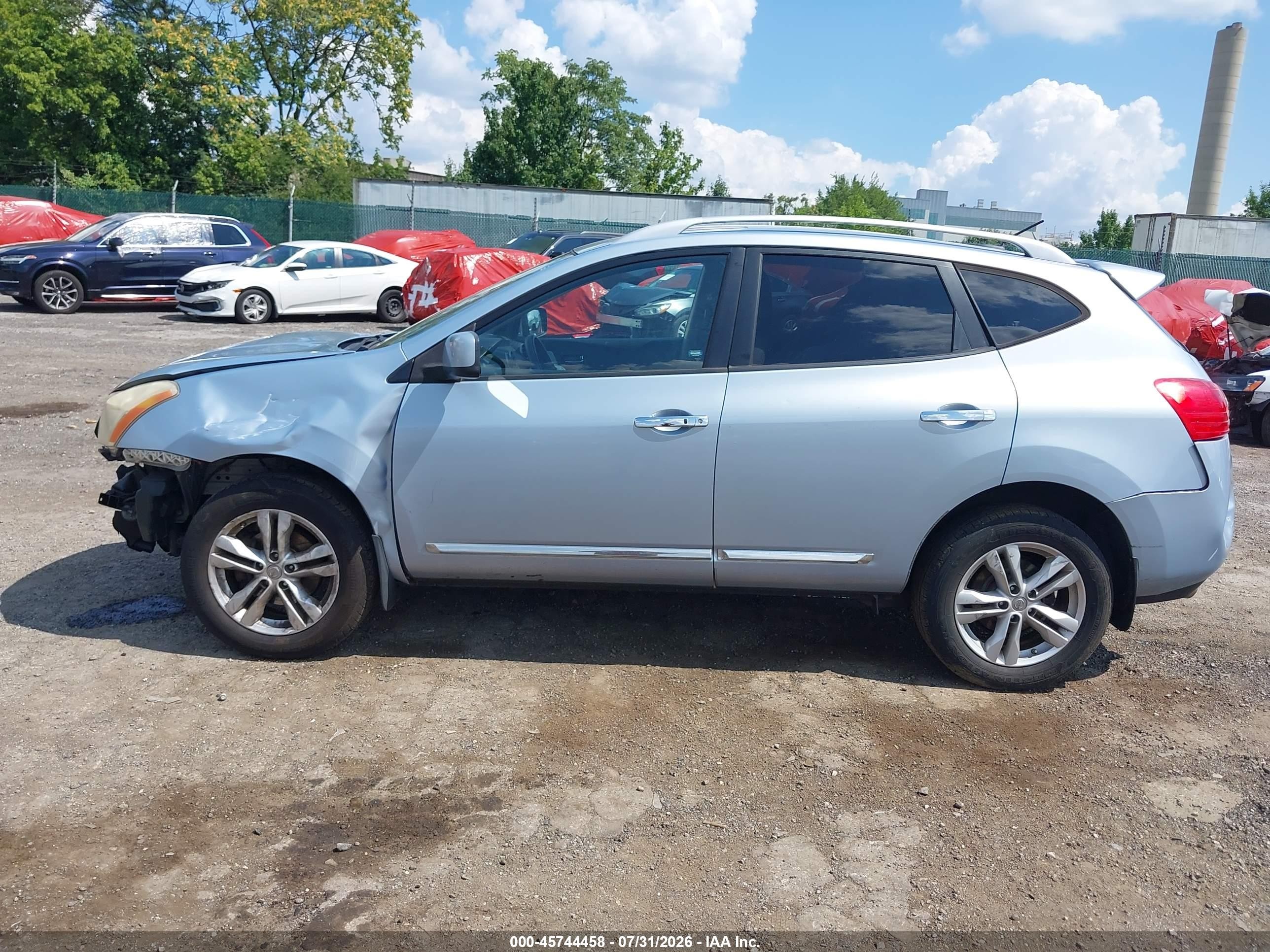 2012 Nissan Rogue Sv Silver vin: JN8AS5MV5CW417847