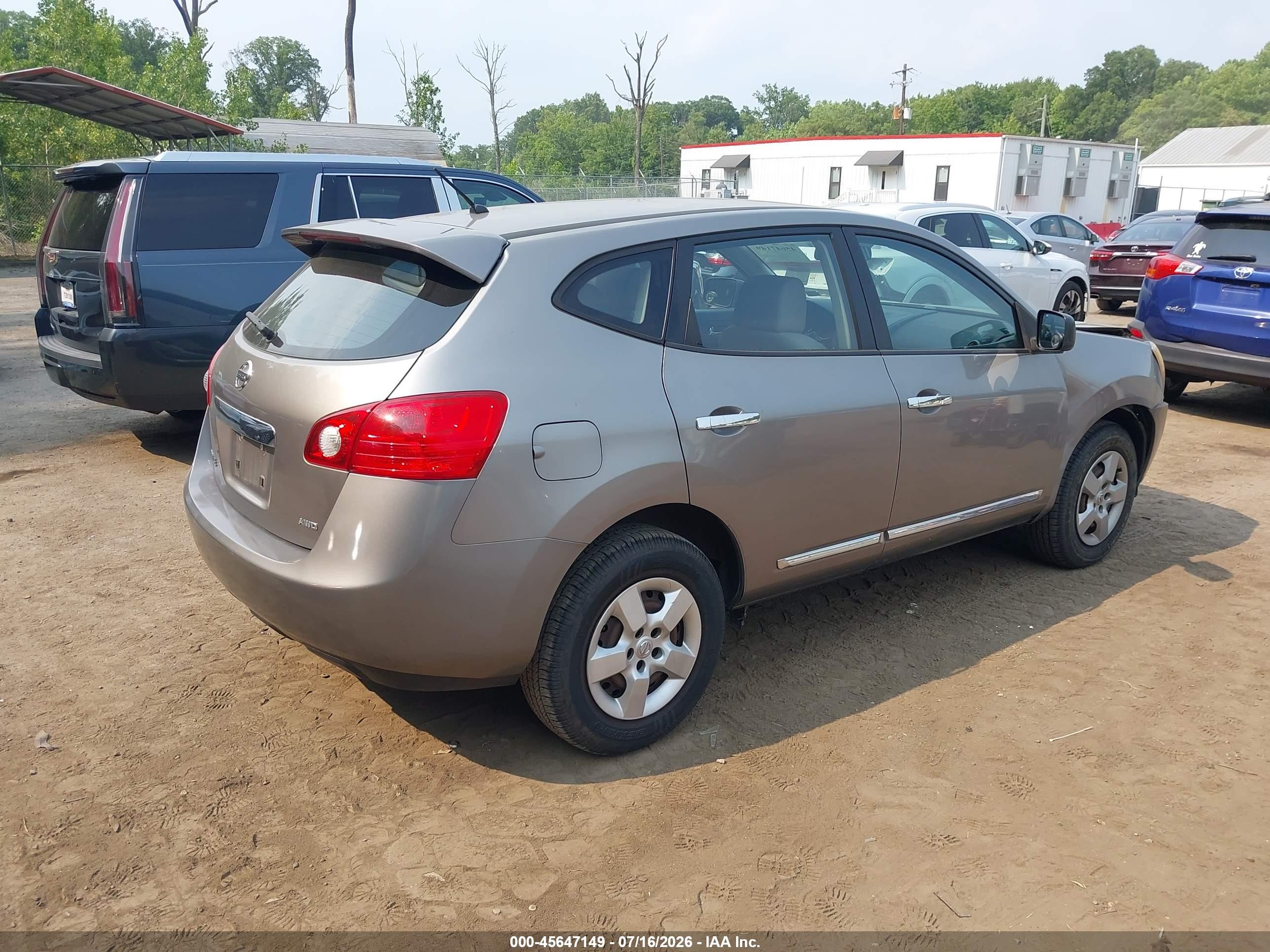 2012 Nissan Rogue S Gray vin: JN8AS5MV5CW420750