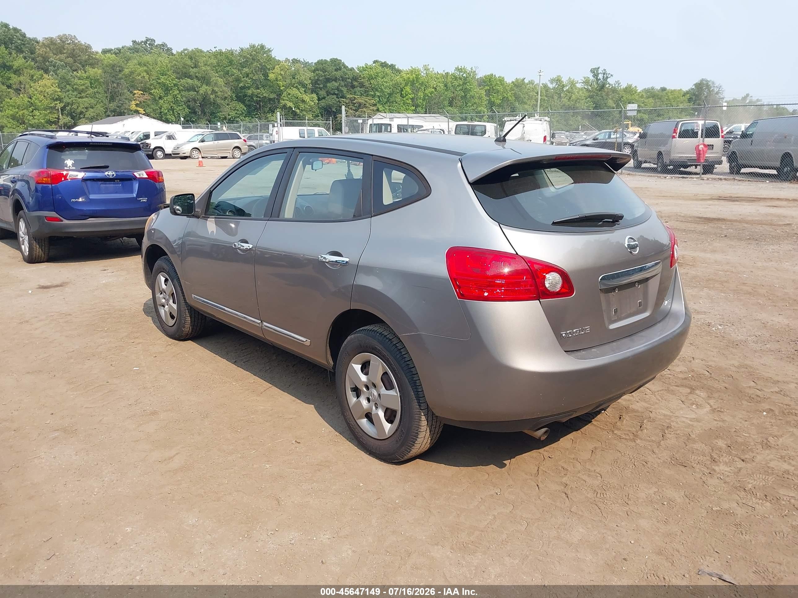 2012 Nissan Rogue S Gray vin: JN8AS5MV5CW420750