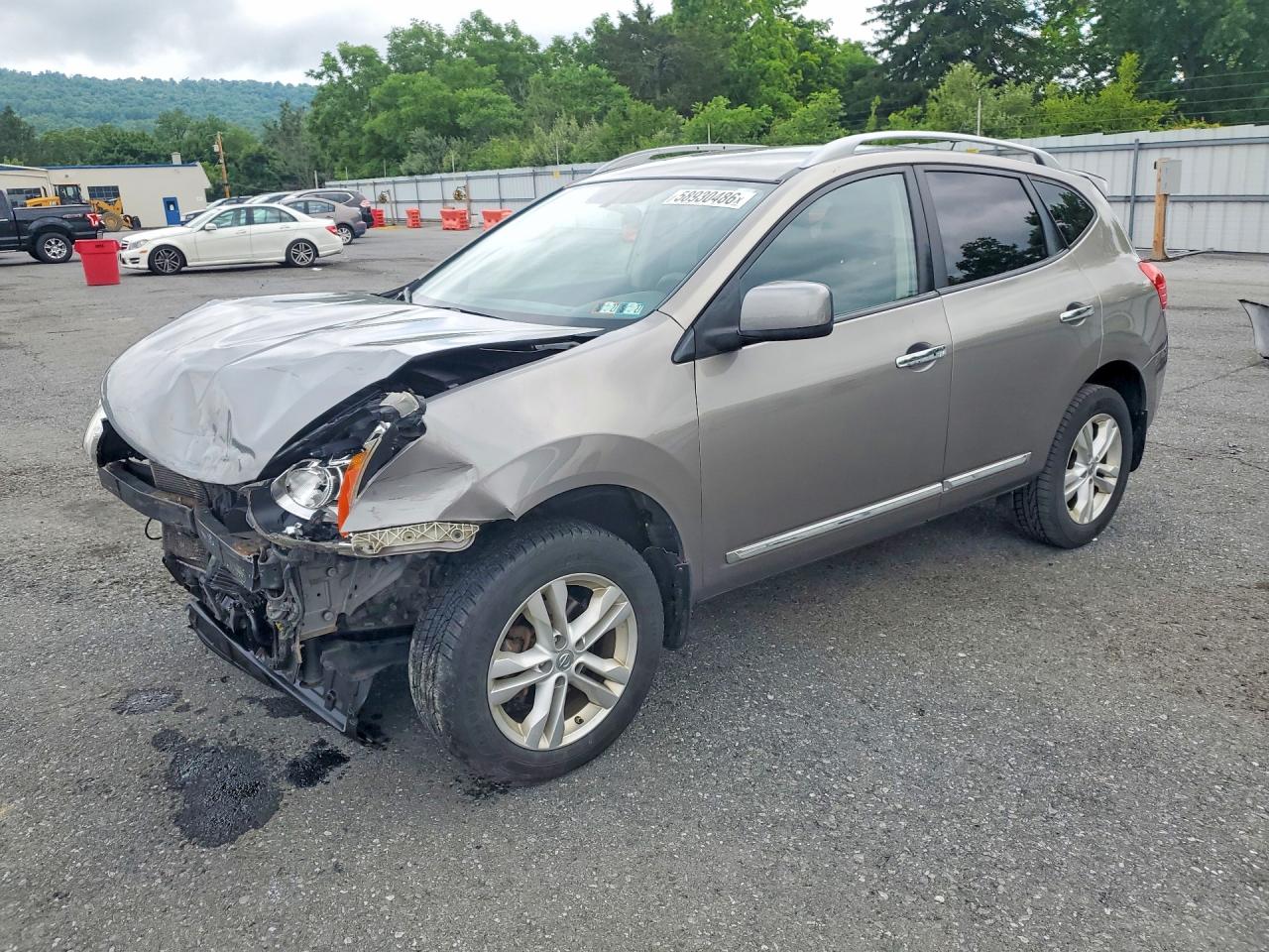 2012 Nissan Rogue Beige vin: JN8AS5MV5CW707795