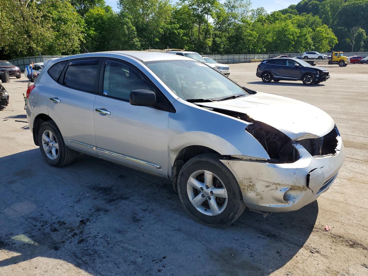 2012 Nissan Rogue S Silver vin: JN8AS5MV5CW711636