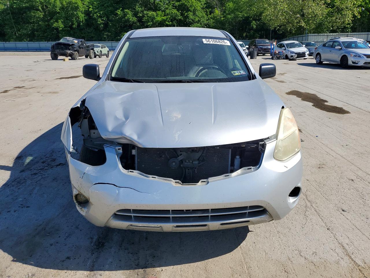 2012 Nissan Rogue S Silver vin: JN8AS5MV5CW711636