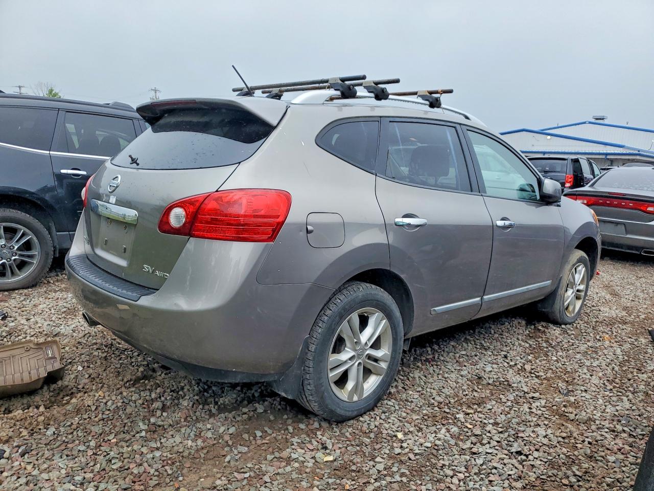 2012 Nissan Rogue S Silver vin: JN8AS5MV5CW712429