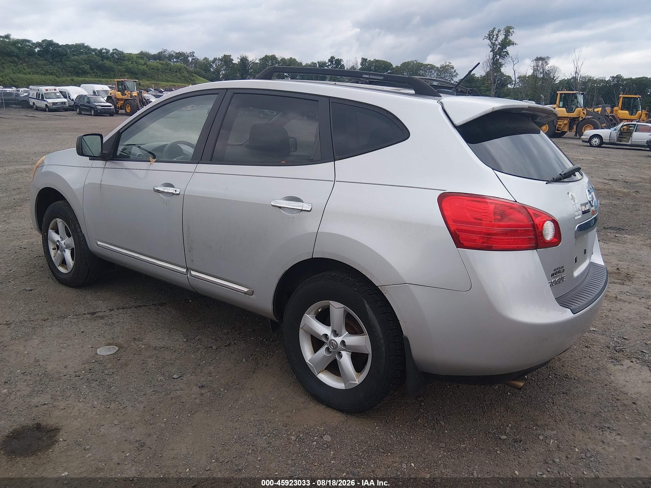 2012 Nissan Rogue S Silver vin: JN8AS5MV5CW715542