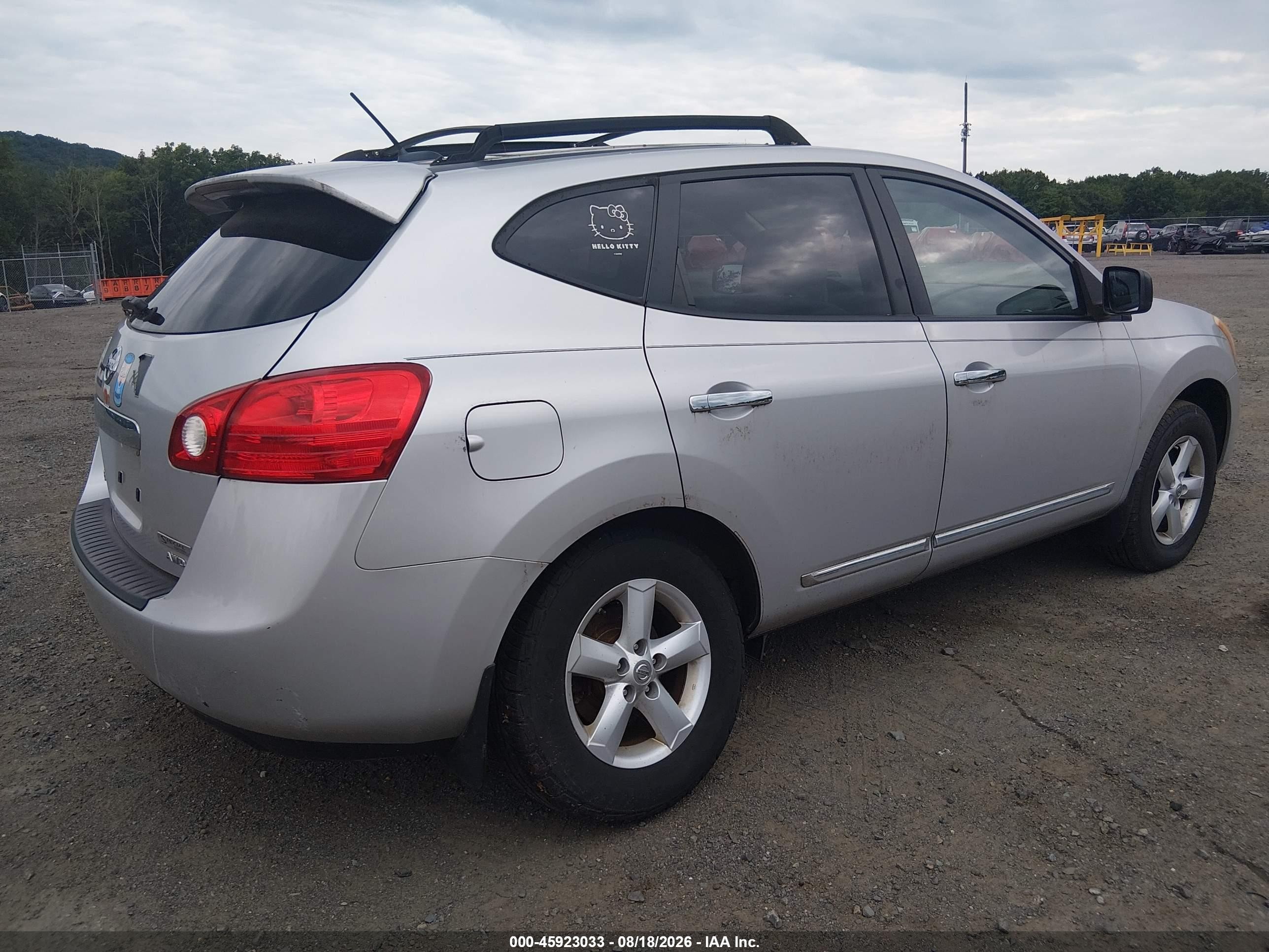 2012 Nissan Rogue S Silver vin: JN8AS5MV5CW715542