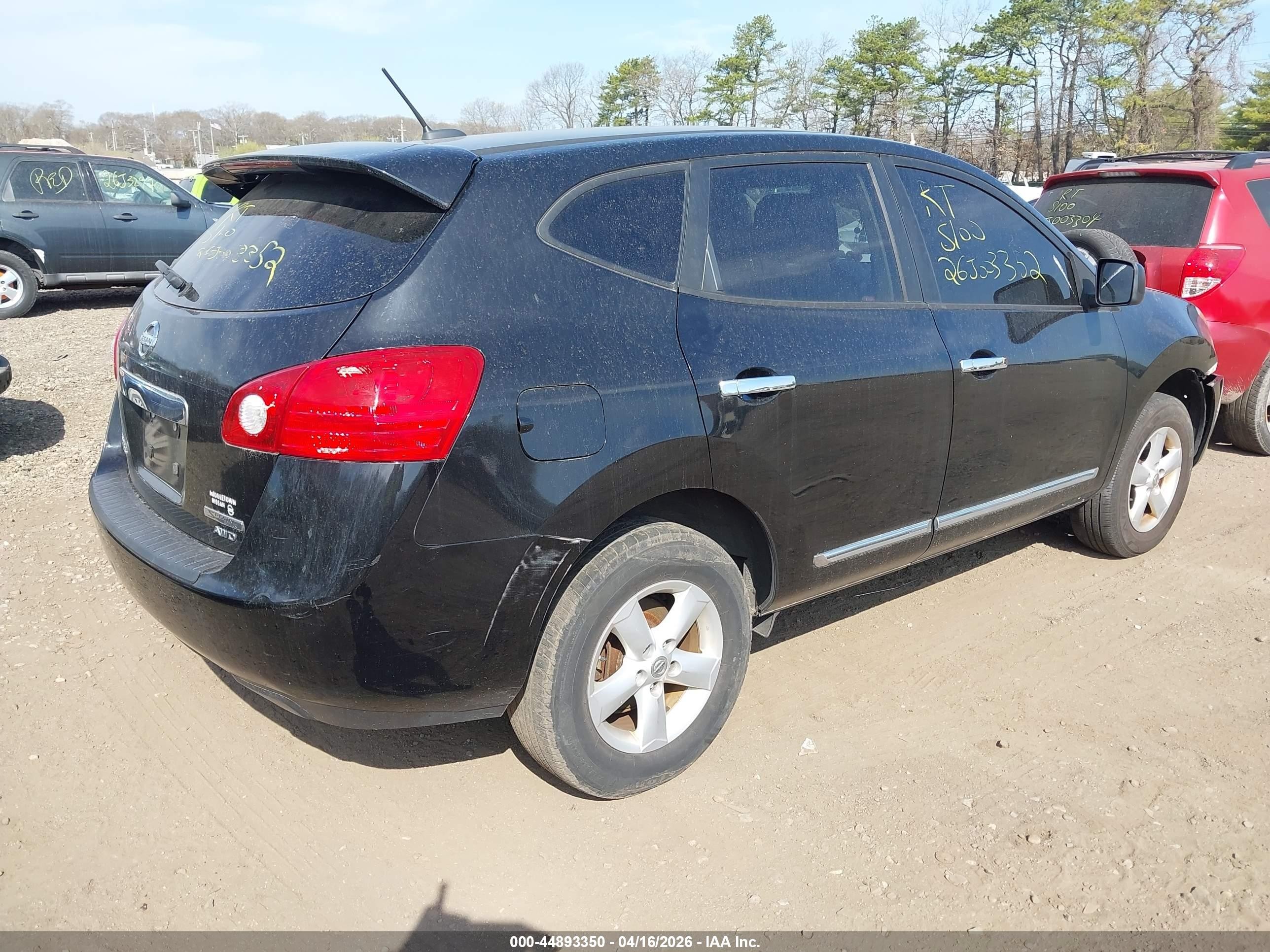 2012 Nissan Rogue S Black vin: JN8AS5MV5CW716867