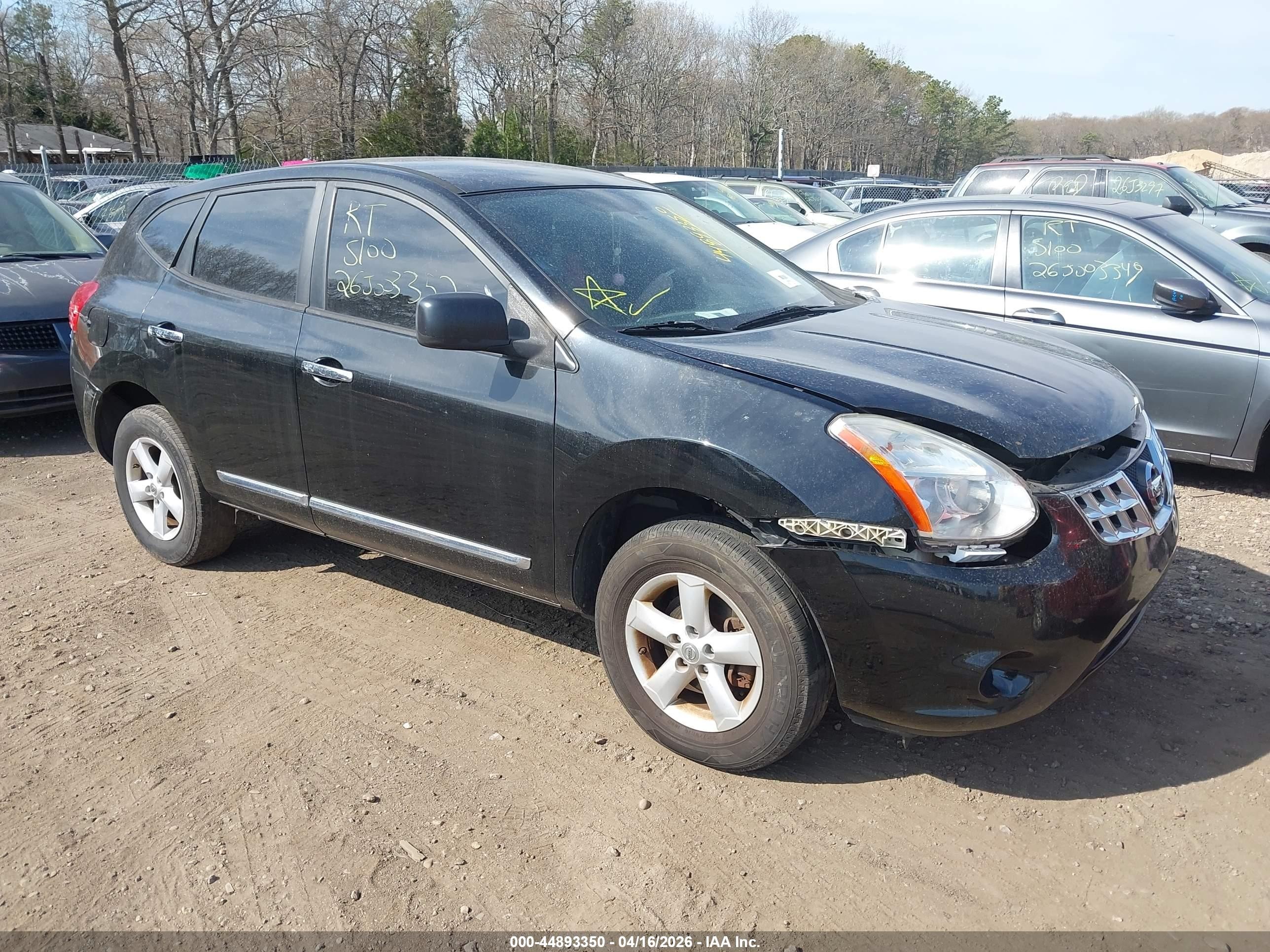 2012 Nissan Rogue S Black vin: JN8AS5MV5CW716867