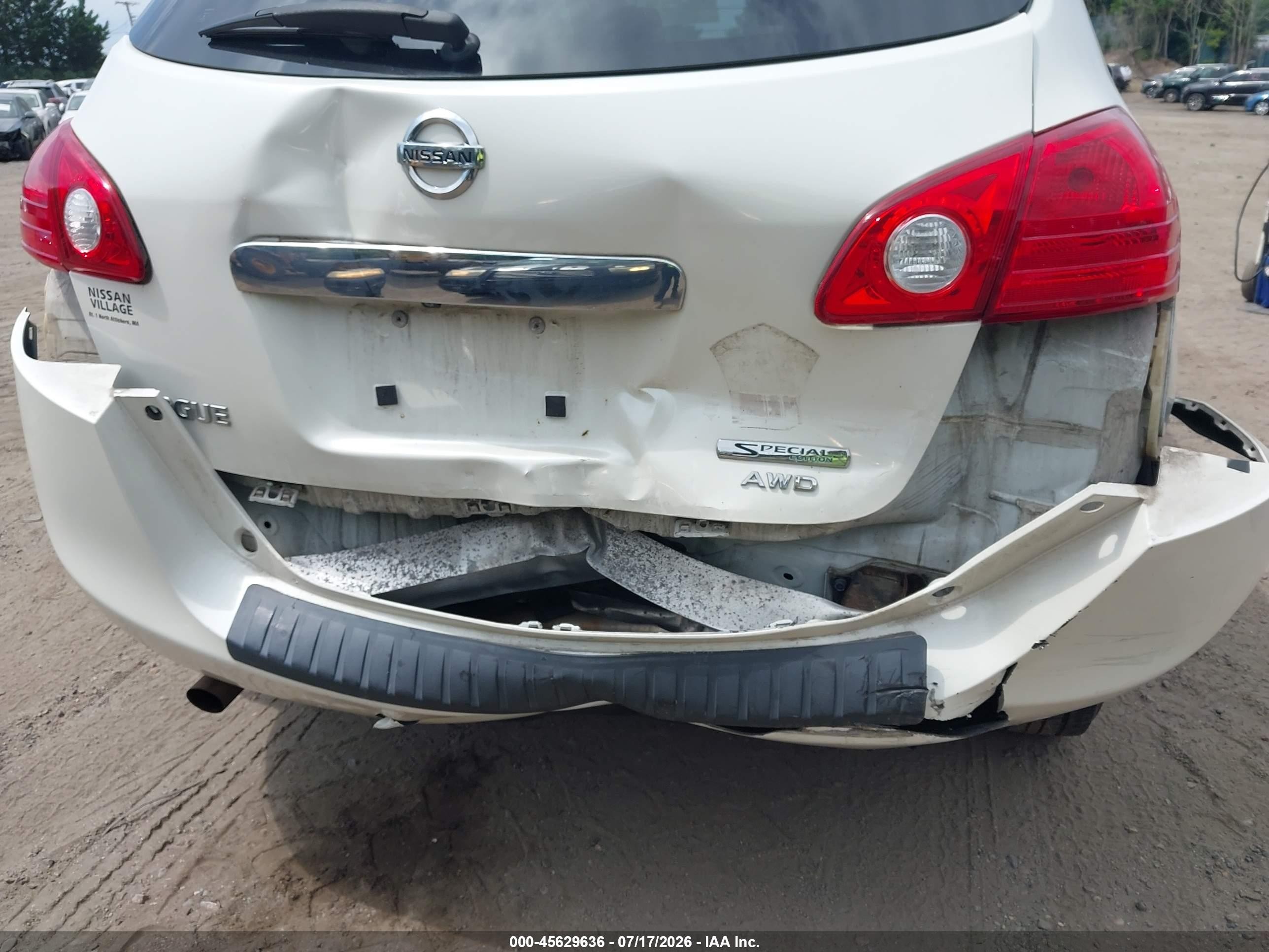 2013 Nissan Rogue S White vin: JN8AS5MV5DW101141