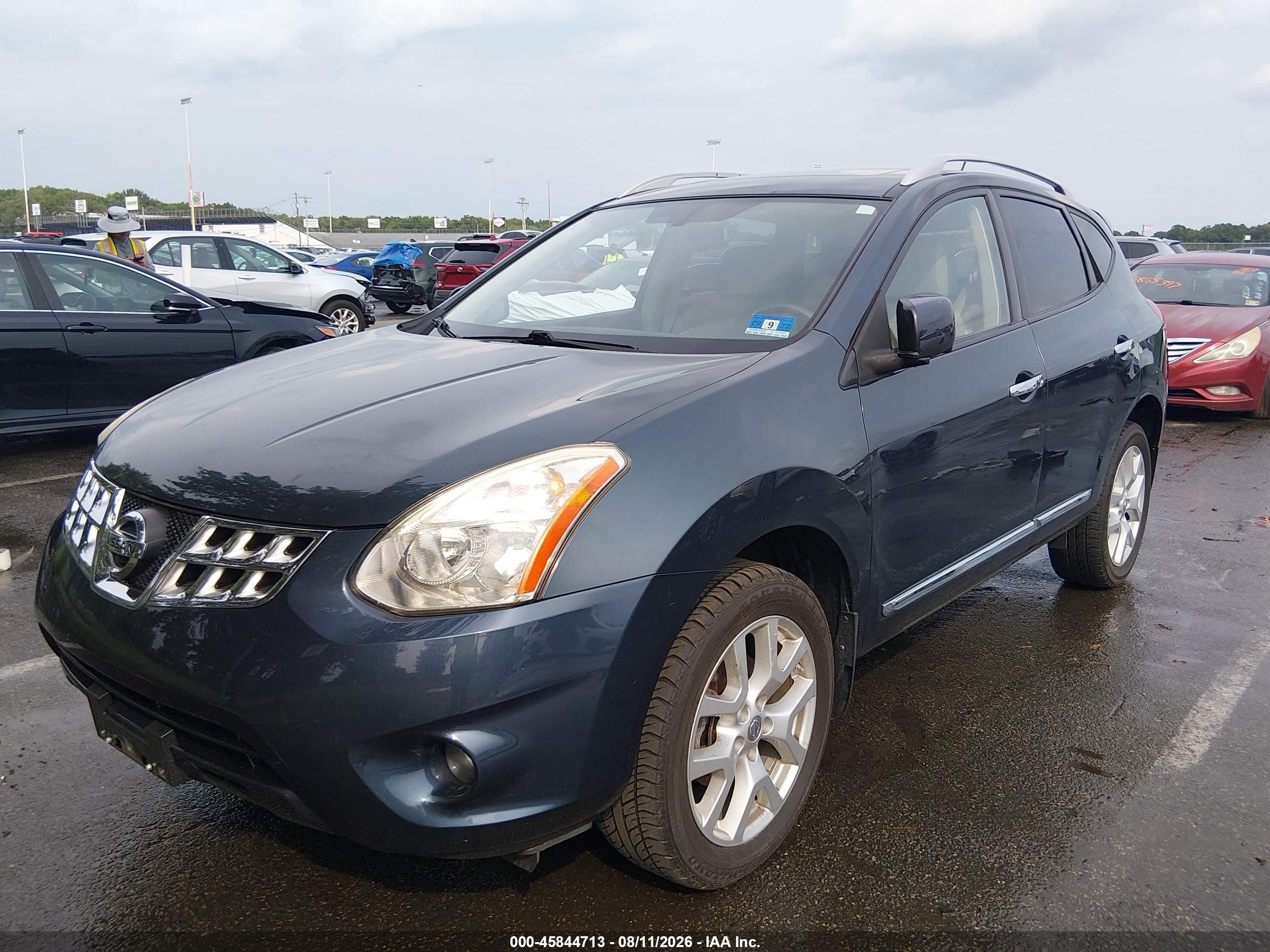 2013 Nissan Rogue Sv W/sl Pkg Blue vin: JN8AS5MV5DW104749