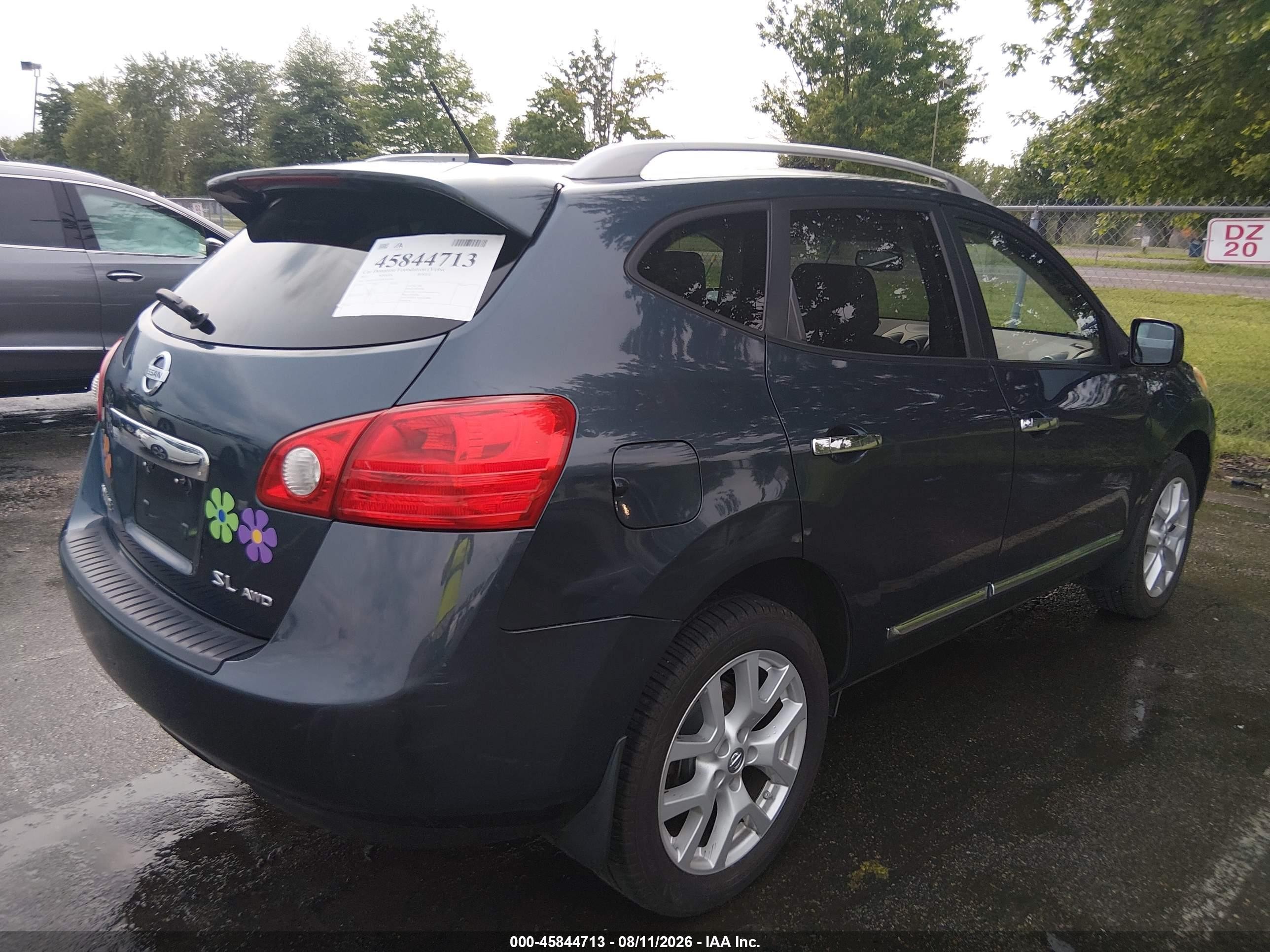2013 Nissan Rogue Sv W/sl Pkg Blue vin: JN8AS5MV5DW104749