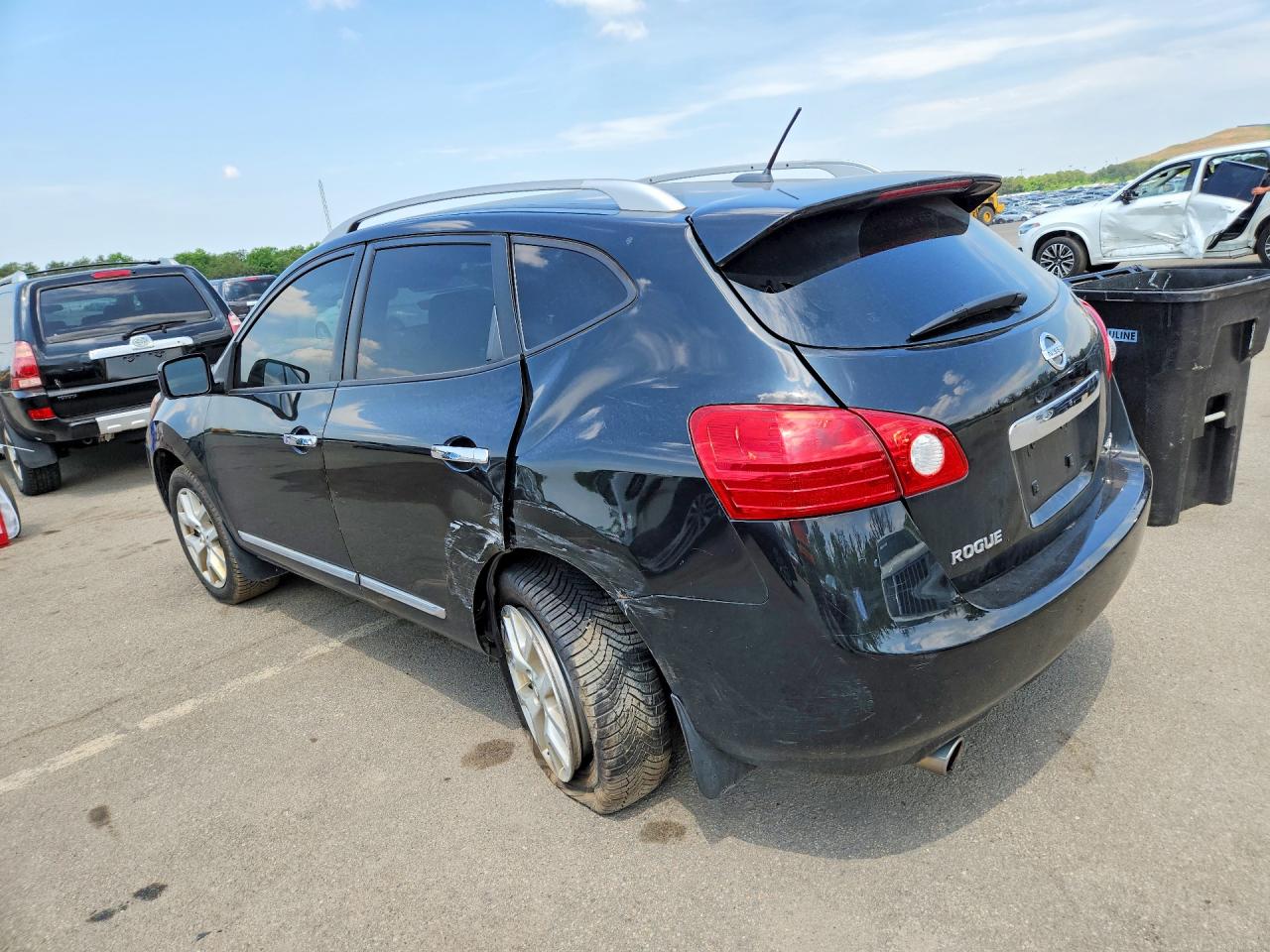 2013 Nissan Rogue S Черный vin: JN8AS5MV5DW109868