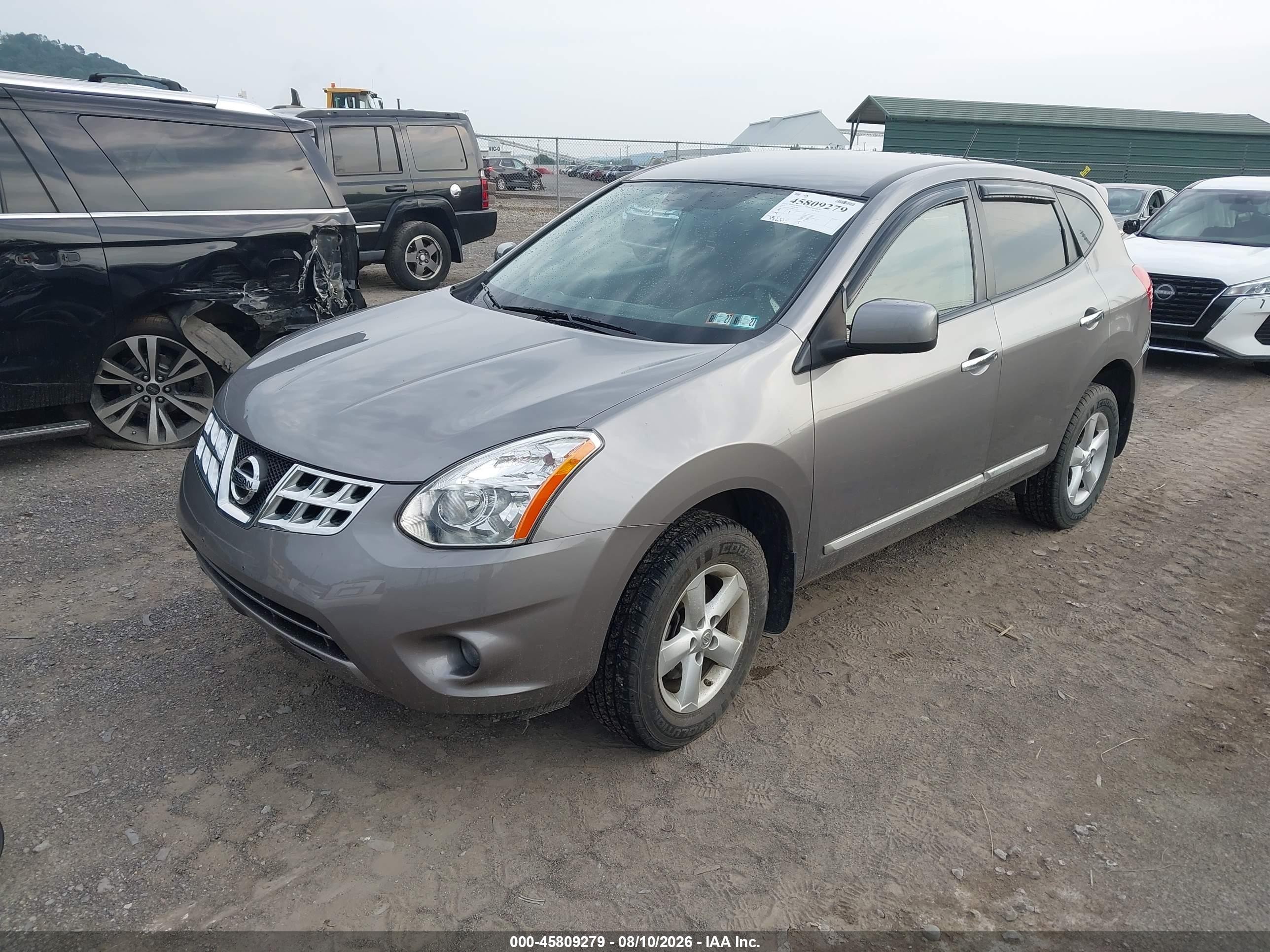 2013 Nissan Rogue S Silver vin: JN8AS5MV5DW110910