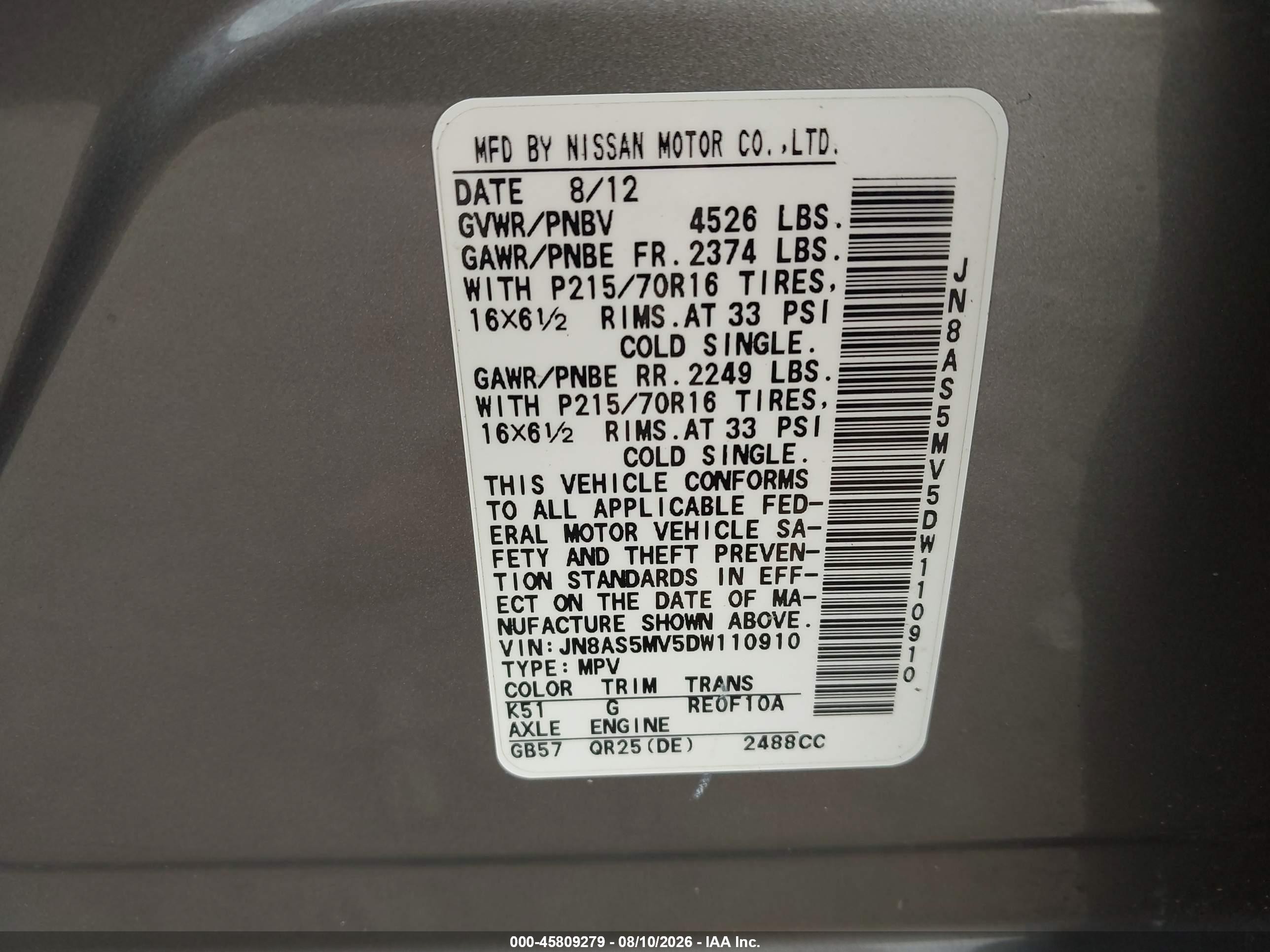 2013 Nissan Rogue S Silver vin: JN8AS5MV5DW110910
