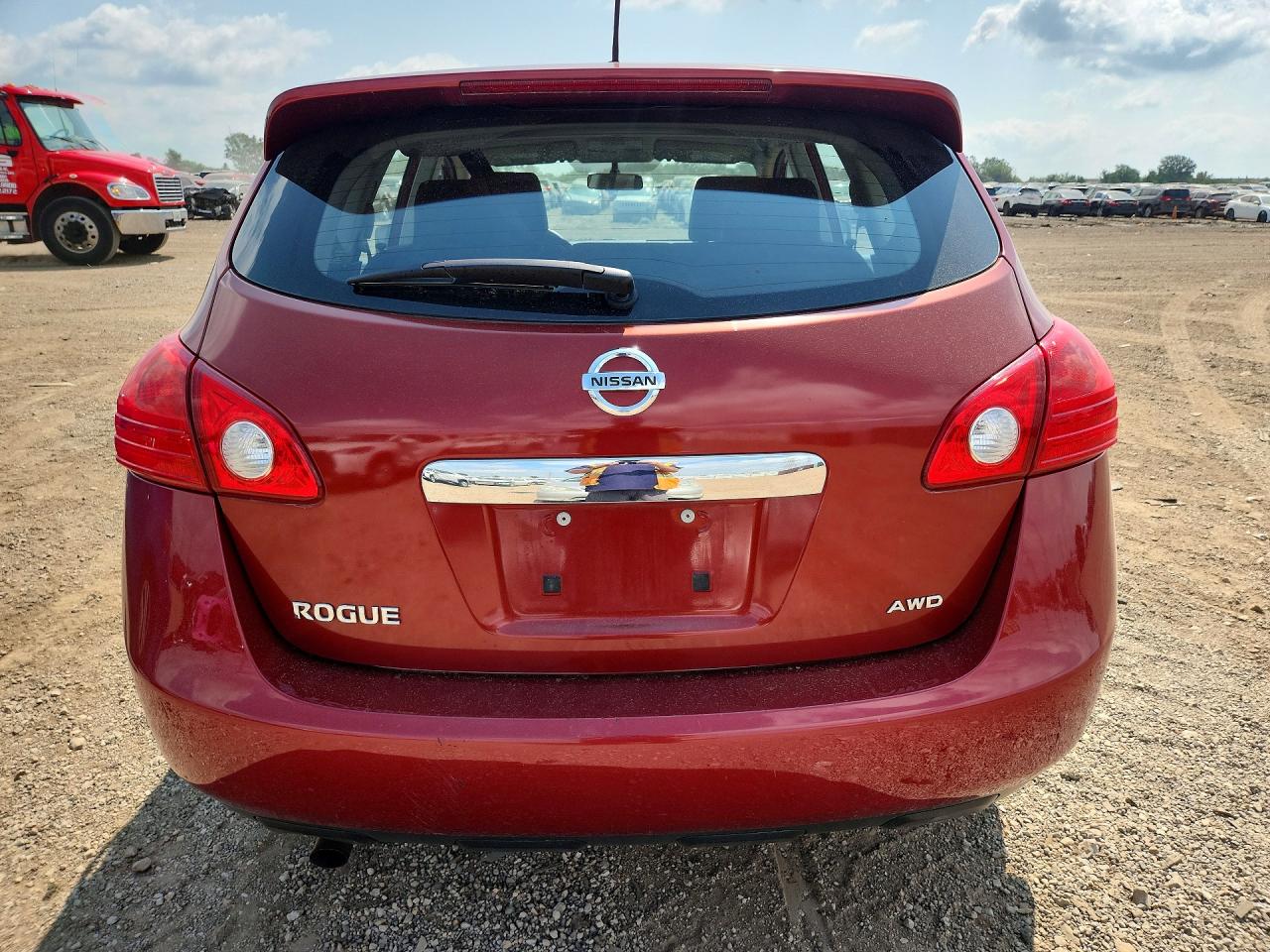 2013 Nissan Rogue S Red vin: JN8AS5MV5DW111538
