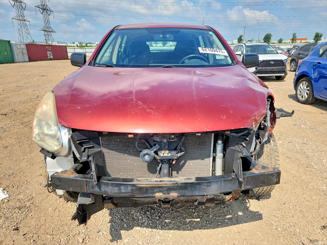 2013 Nissan Rogue S Red vin: JN8AS5MV5DW111538