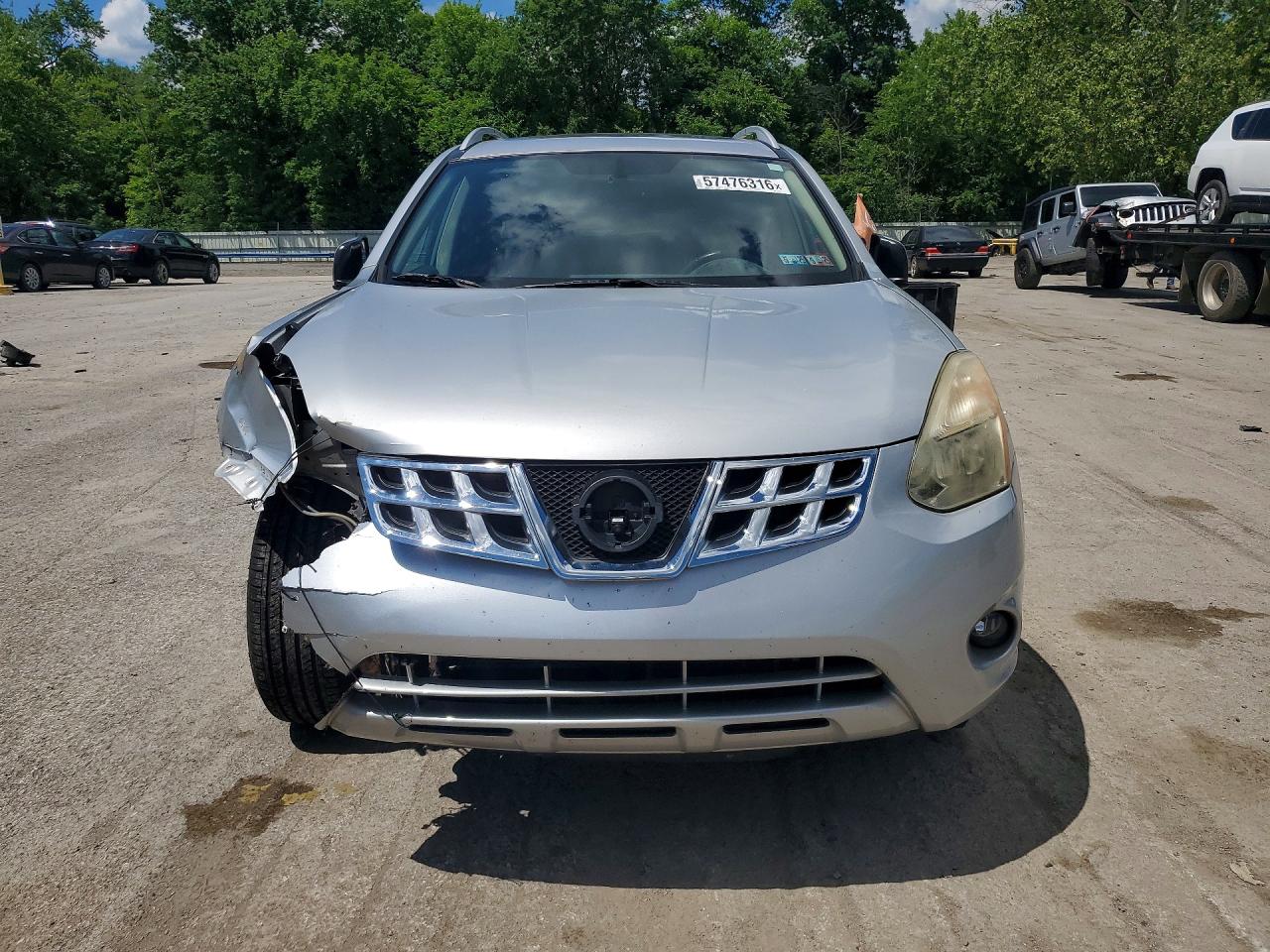 2013 Nissan Rogue S Silver vin: JN8AS5MV5DW122362