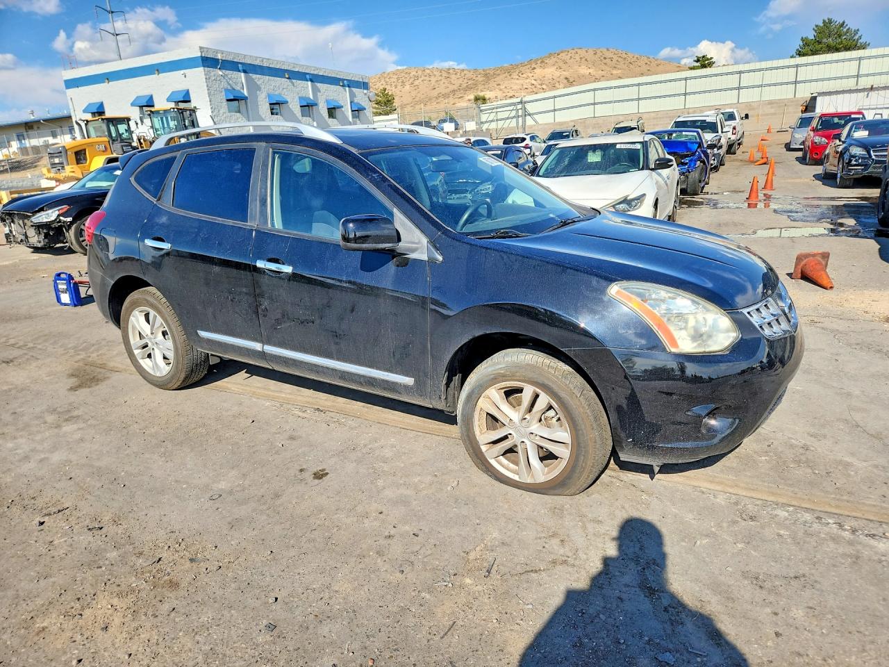 2013 Nissan Rogue S Черный vin: JN8AS5MV5DW123916