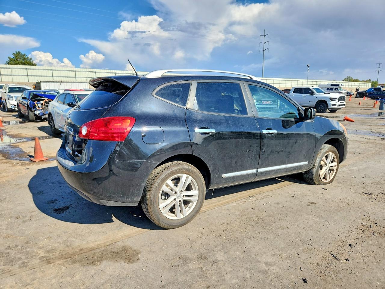 2013 Nissan Rogue S Черный vin: JN8AS5MV5DW123916