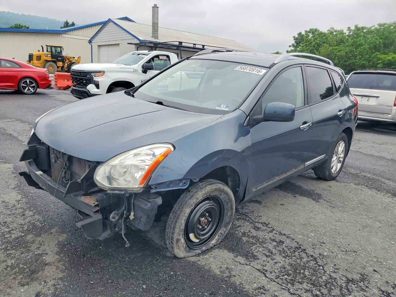 2013 Nissan Rogue S Blue vin: JN8AS5MV5DW134365