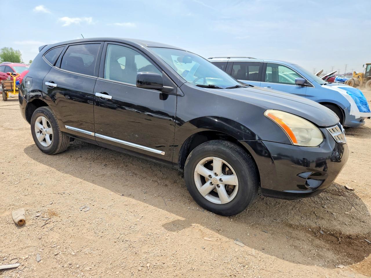 2013 Nissan Rogue S Black vin: JN8AS5MV5DW146144