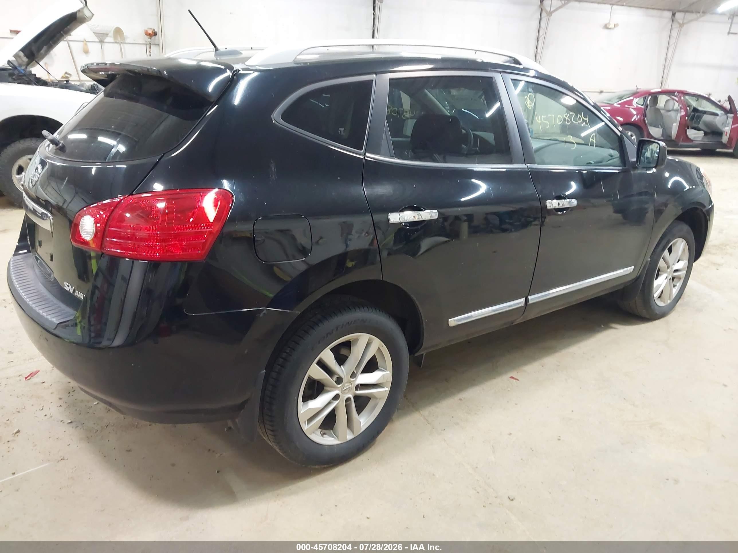 2013 Nissan Rogue Sv Черный vin: JN8AS5MV5DW600277