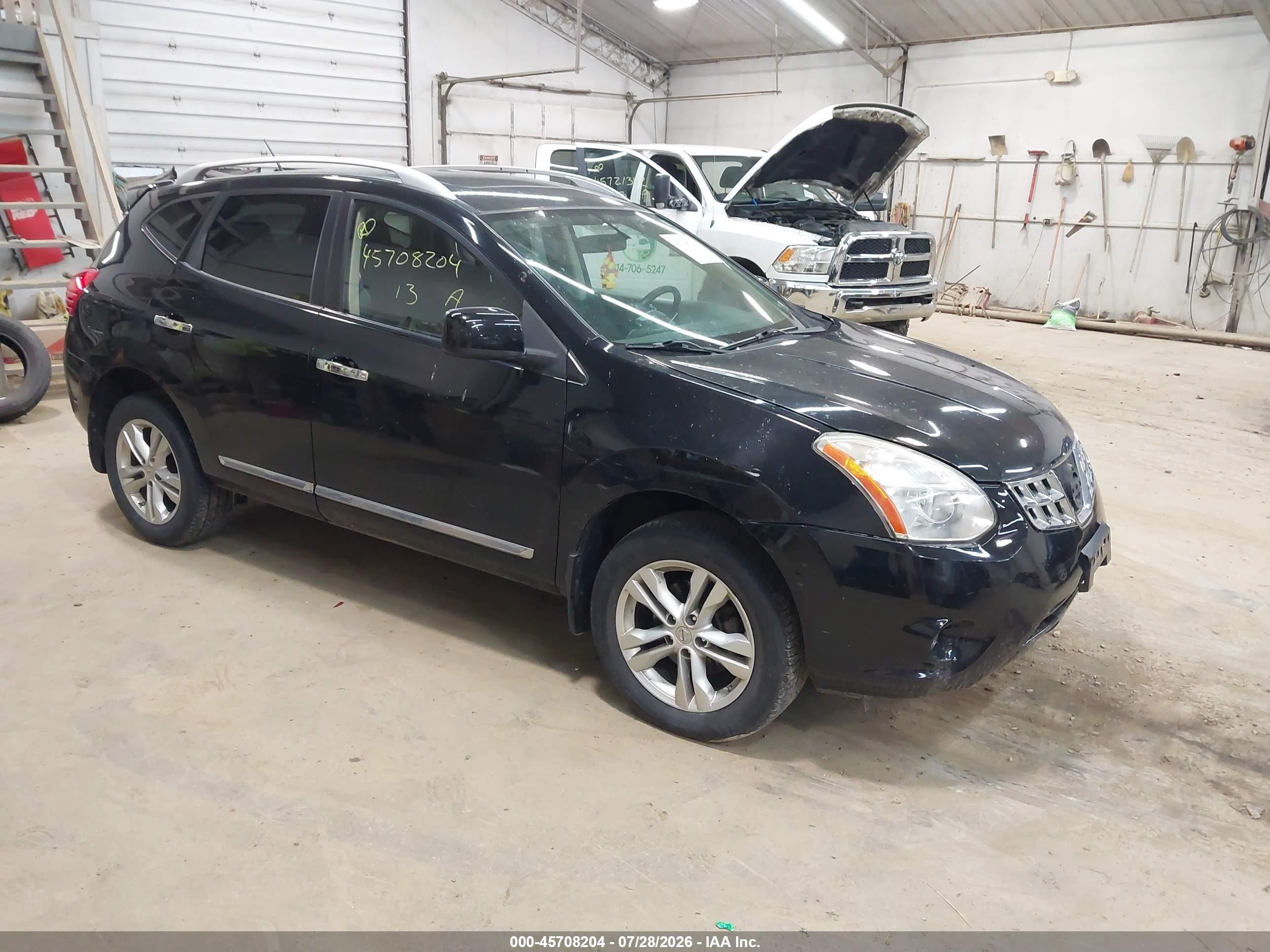 2013 Nissan Rogue Sv Черный vin: JN8AS5MV5DW600277
