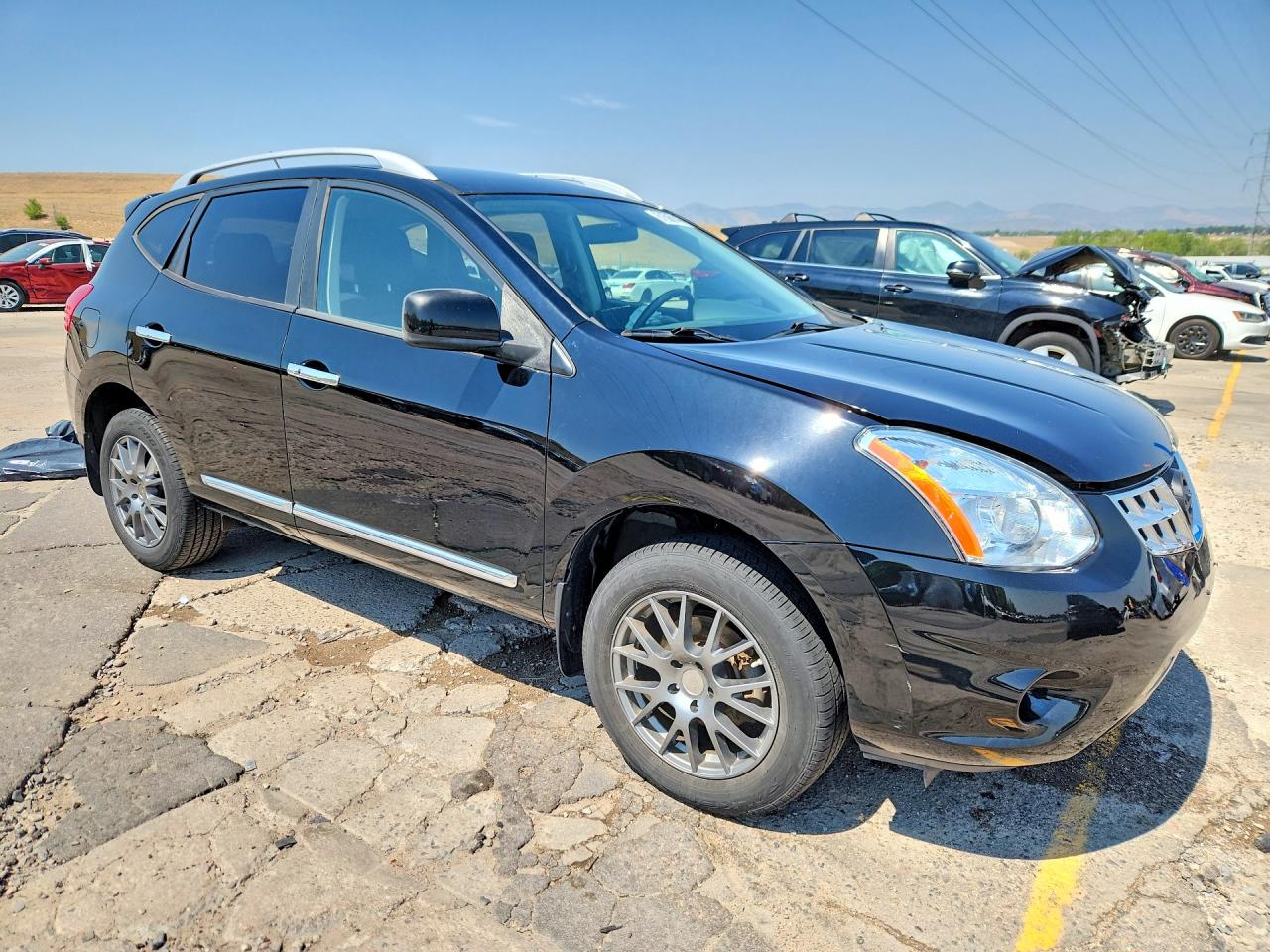 2013 Nissan Rogue S Черный vin: JN8AS5MV5DW606175
