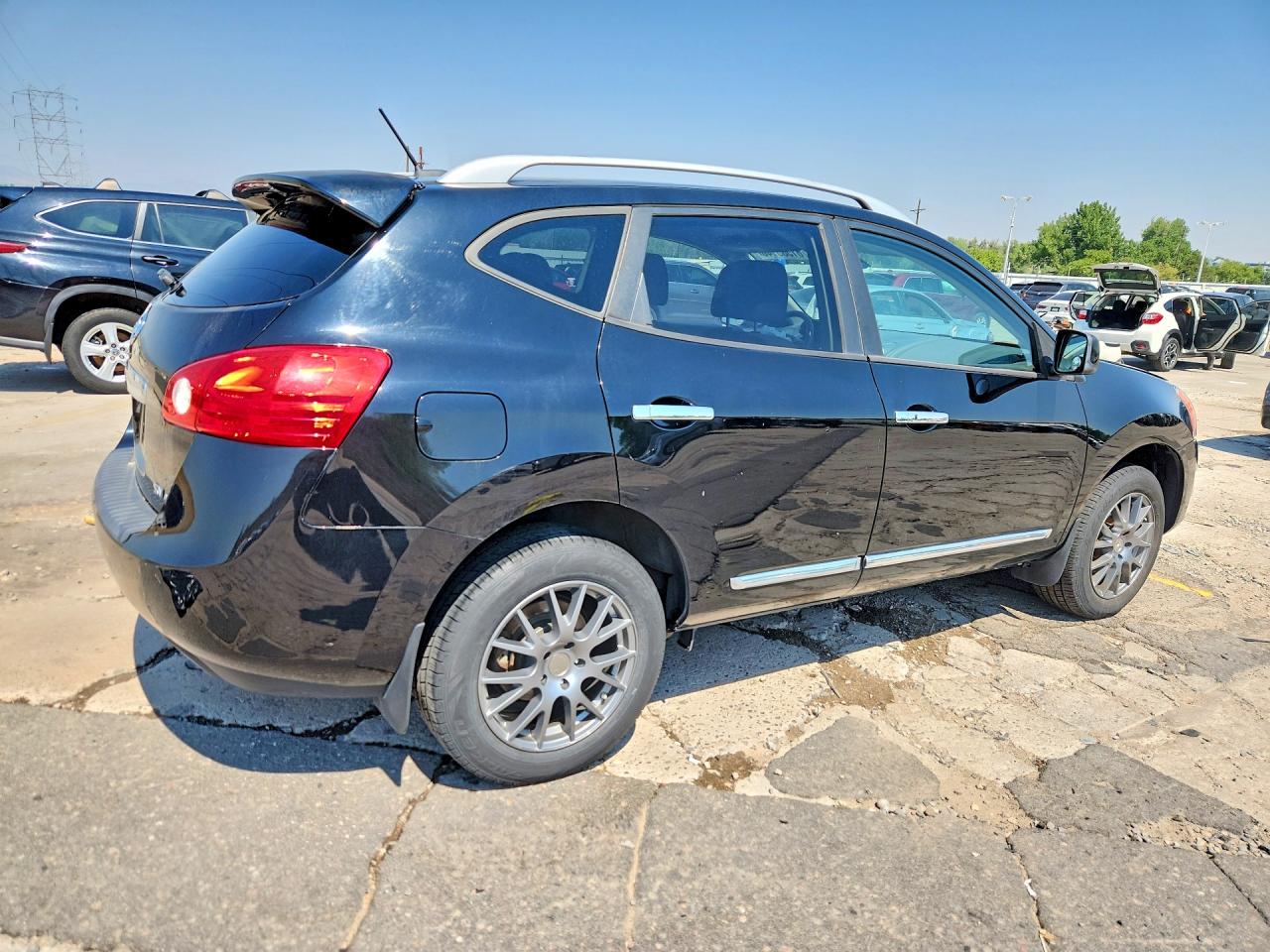 2013 Nissan Rogue S Черный vin: JN8AS5MV5DW606175