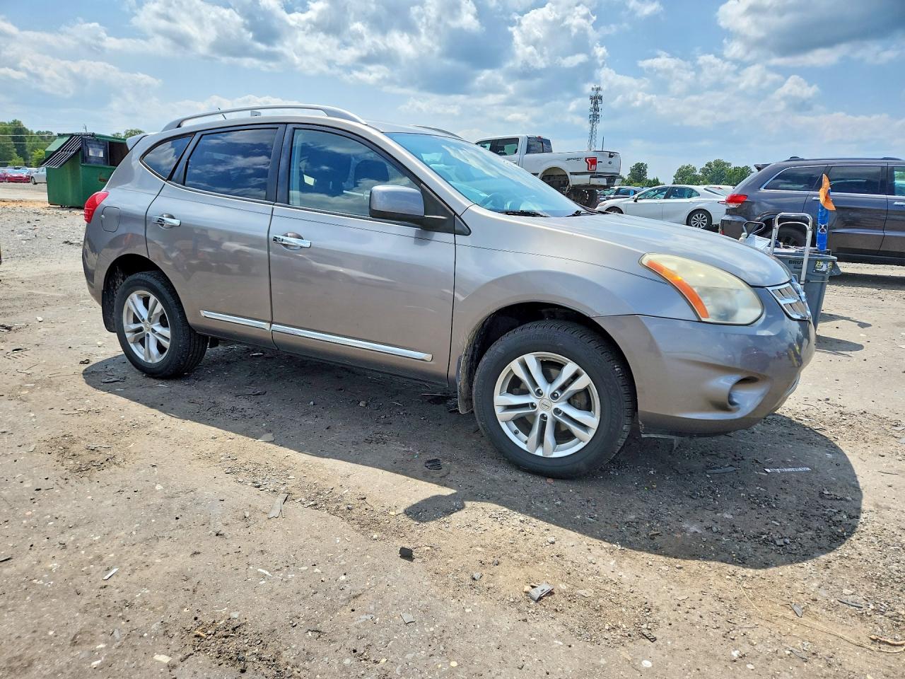 2013 Nissan Rogue S Gray vin: JN8AS5MV5DW607505