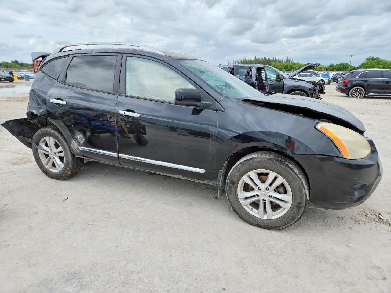 2013 Nissan Rogue S Черный vin: JN8AS5MV5DW610503