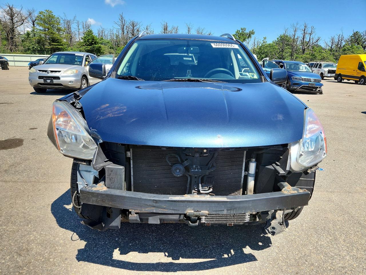 2013 Nissan Rogue S Синий vin: JN8AS5MV5DW616107