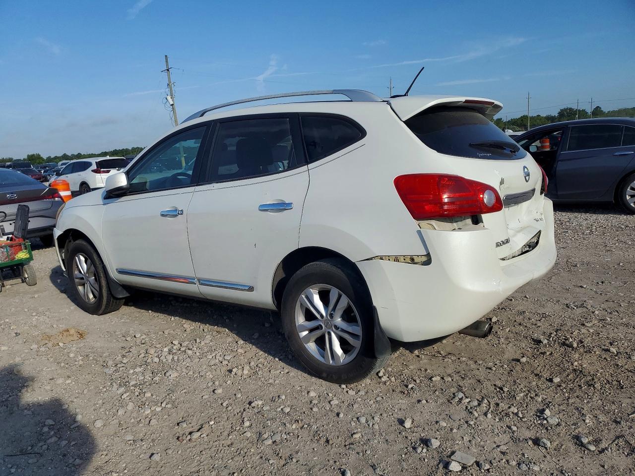 2013 Nissan Rogue S White vin: JN8AS5MV5DW624434
