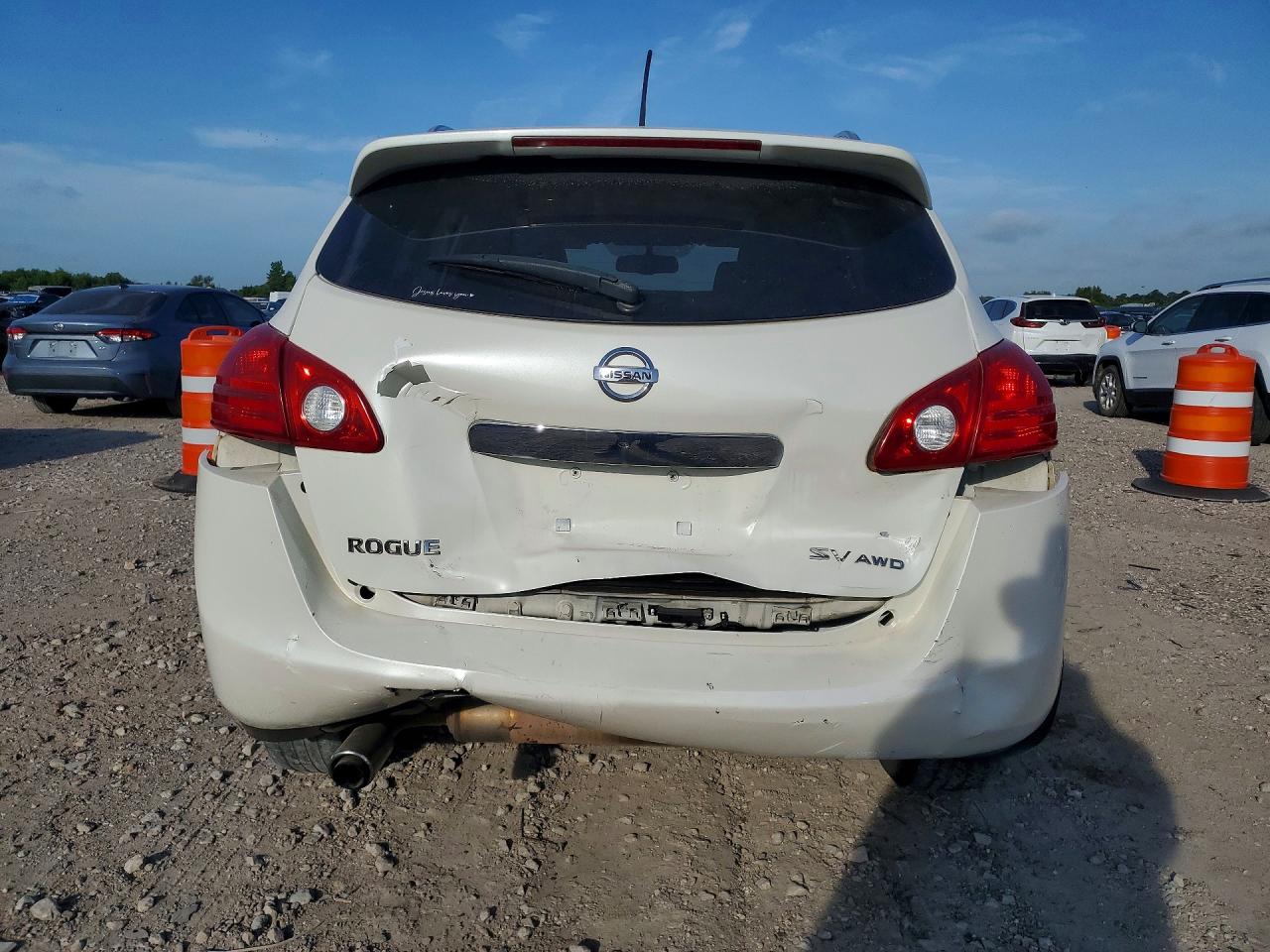 2013 Nissan Rogue S White vin: JN8AS5MV5DW624434