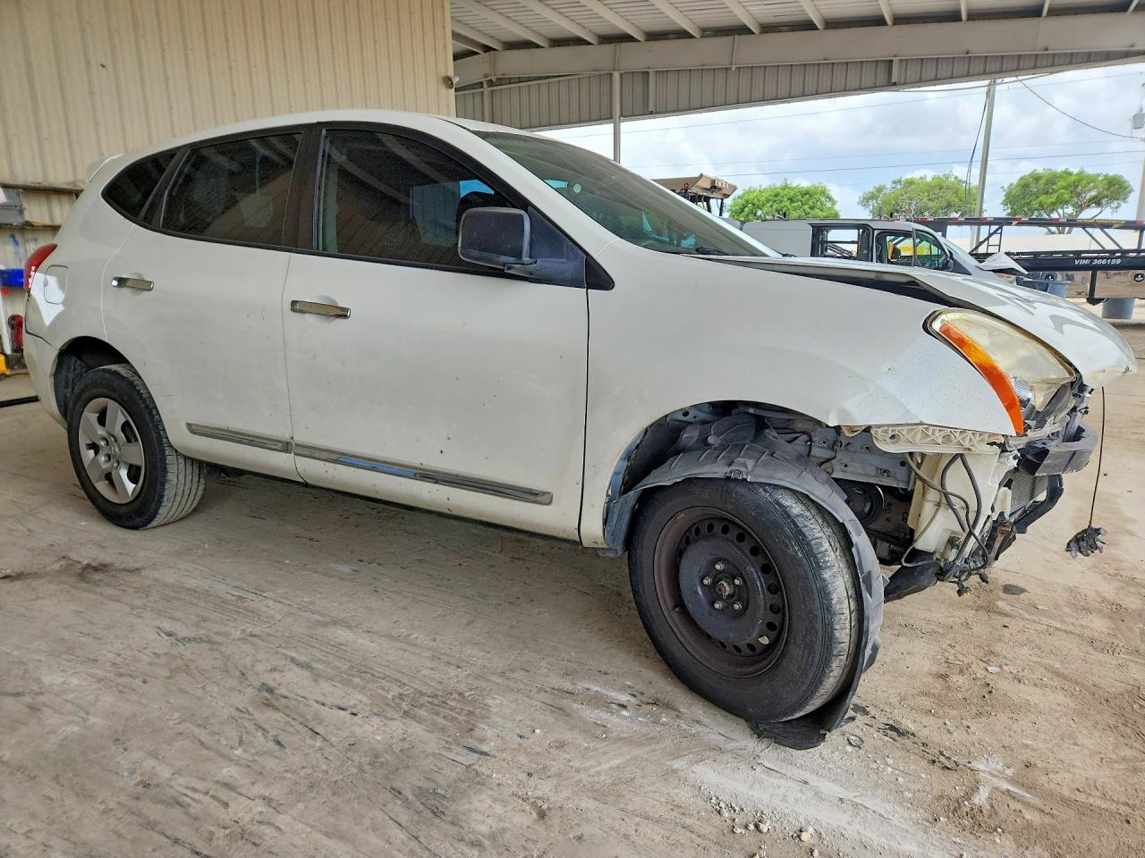 2013 Nissan Rogue S White vin: JN8AS5MV5DW632579