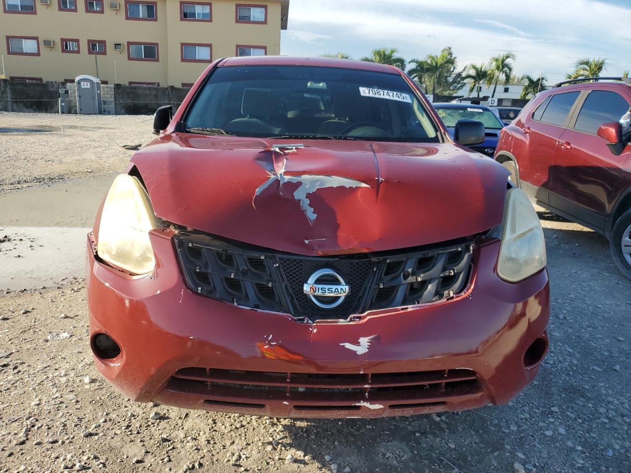 2013 Nissan Rogue S Burgundy vin: JN8AS5MV5DW633358