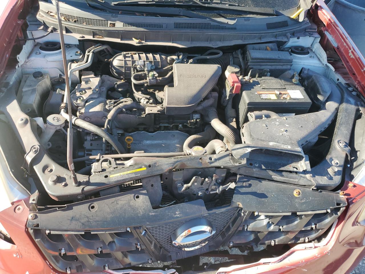 2013 Nissan Rogue S Burgundy vin: JN8AS5MV5DW633358