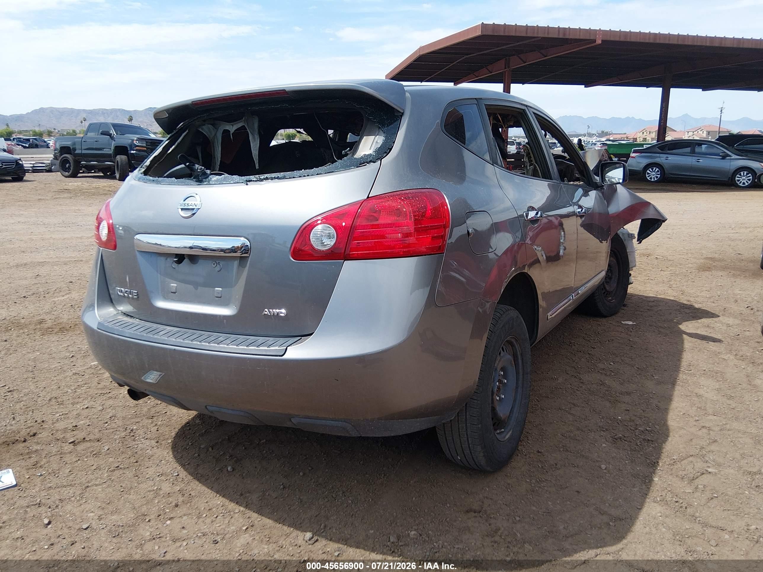 2013 Nissan Rogue S Gray vin: JN8AS5MV5DW640858