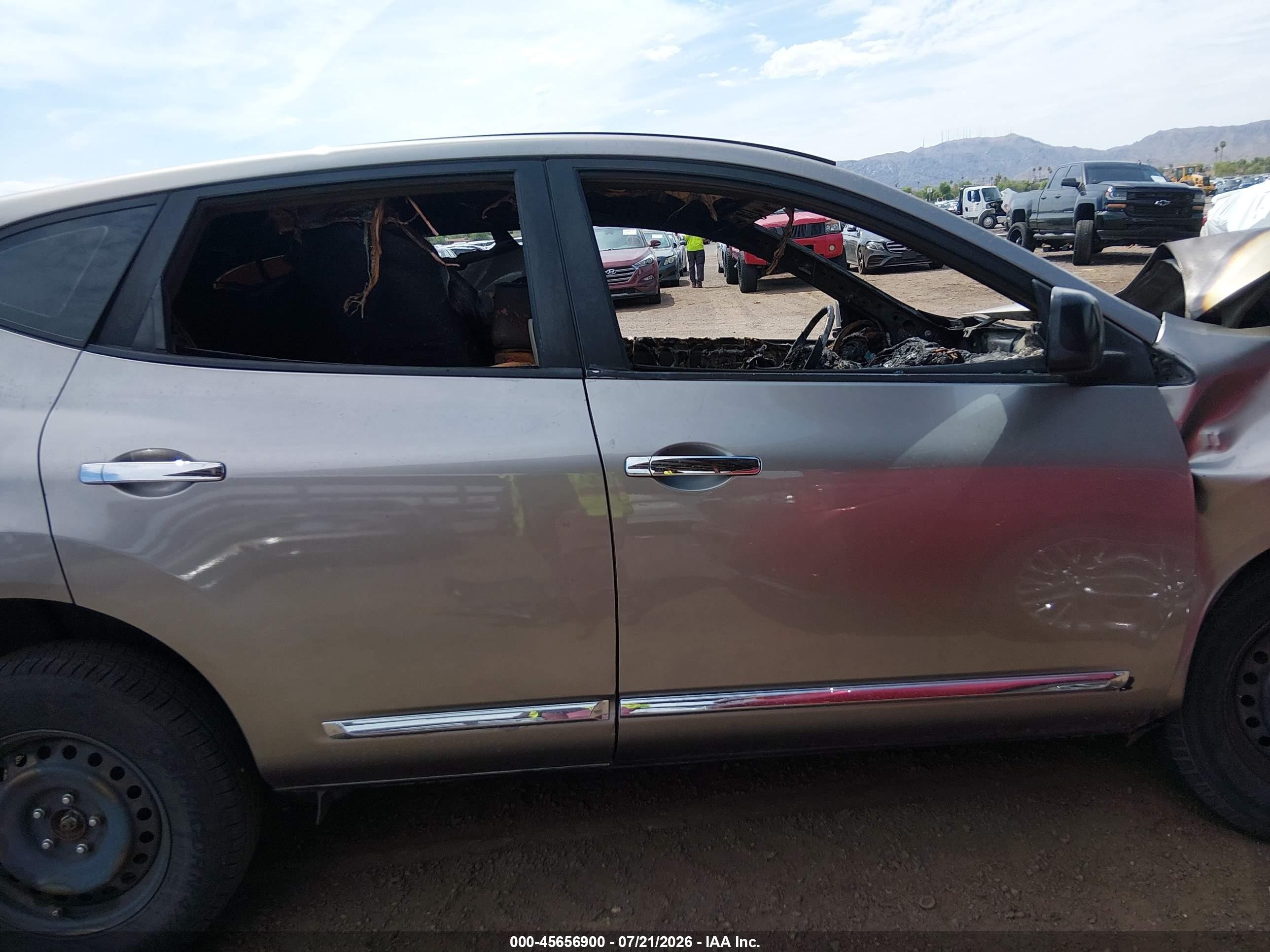 2013 Nissan Rogue S Gray vin: JN8AS5MV5DW640858
