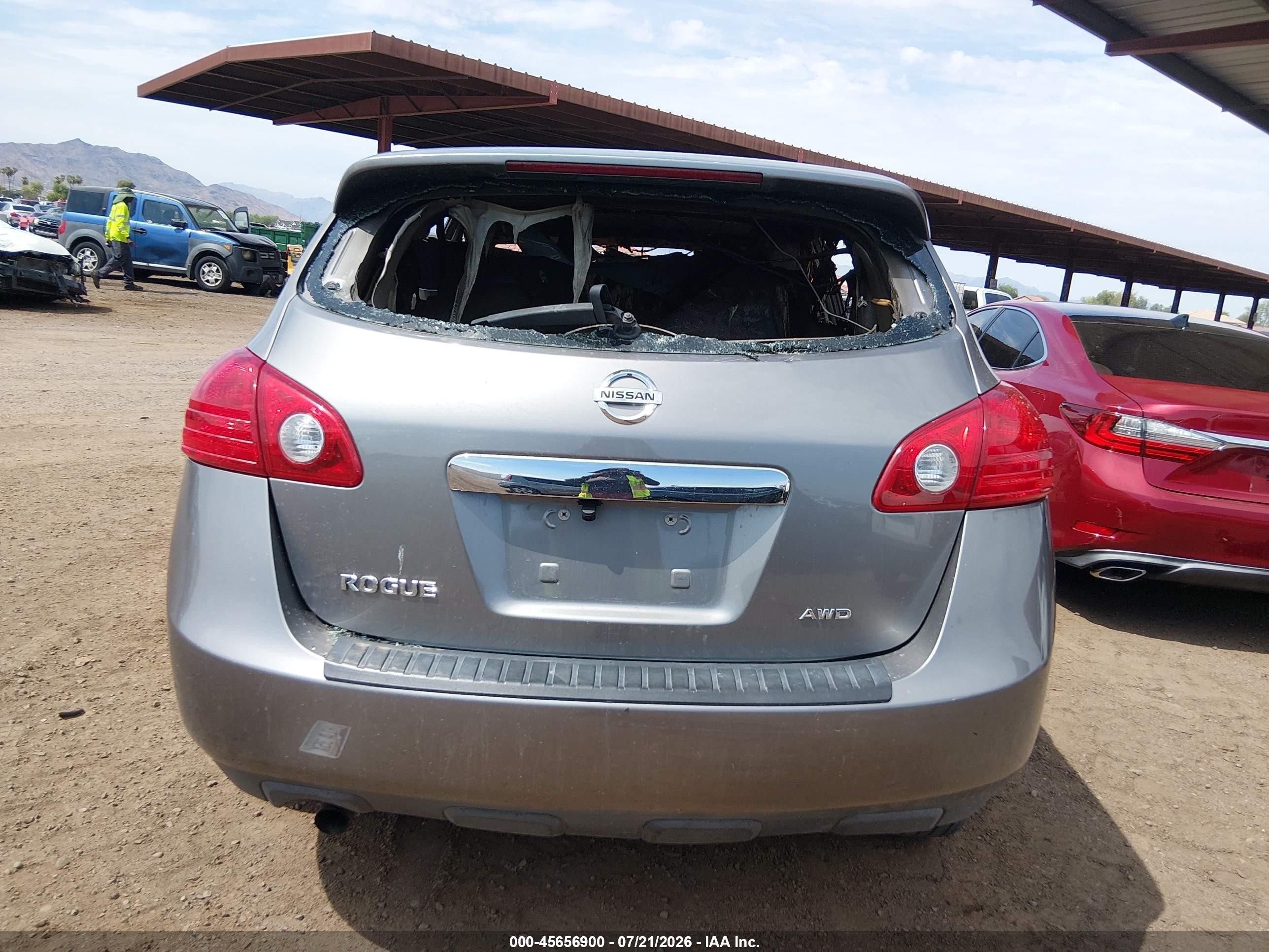 2013 Nissan Rogue S Gray vin: JN8AS5MV5DW640858