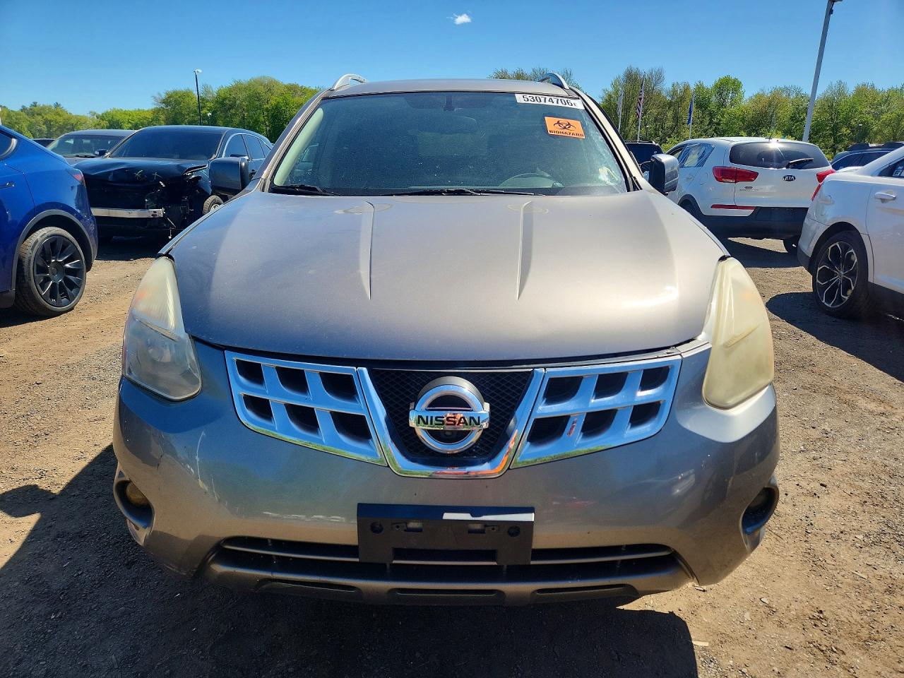 2013 Nissan Rogue S Gray vin: JN8AS5MV5DW647616