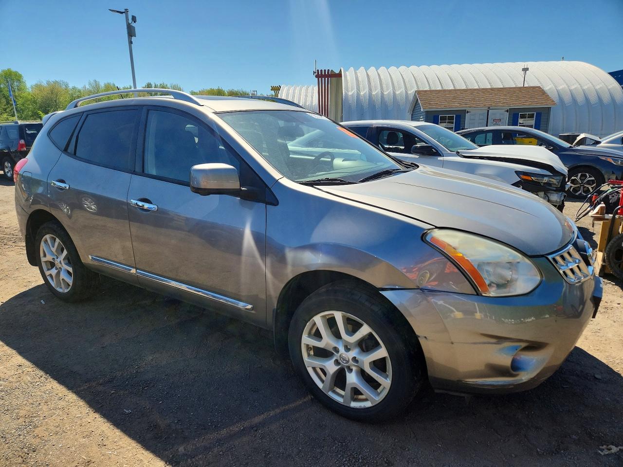 2013 Nissan Rogue S Gray vin: JN8AS5MV5DW647616